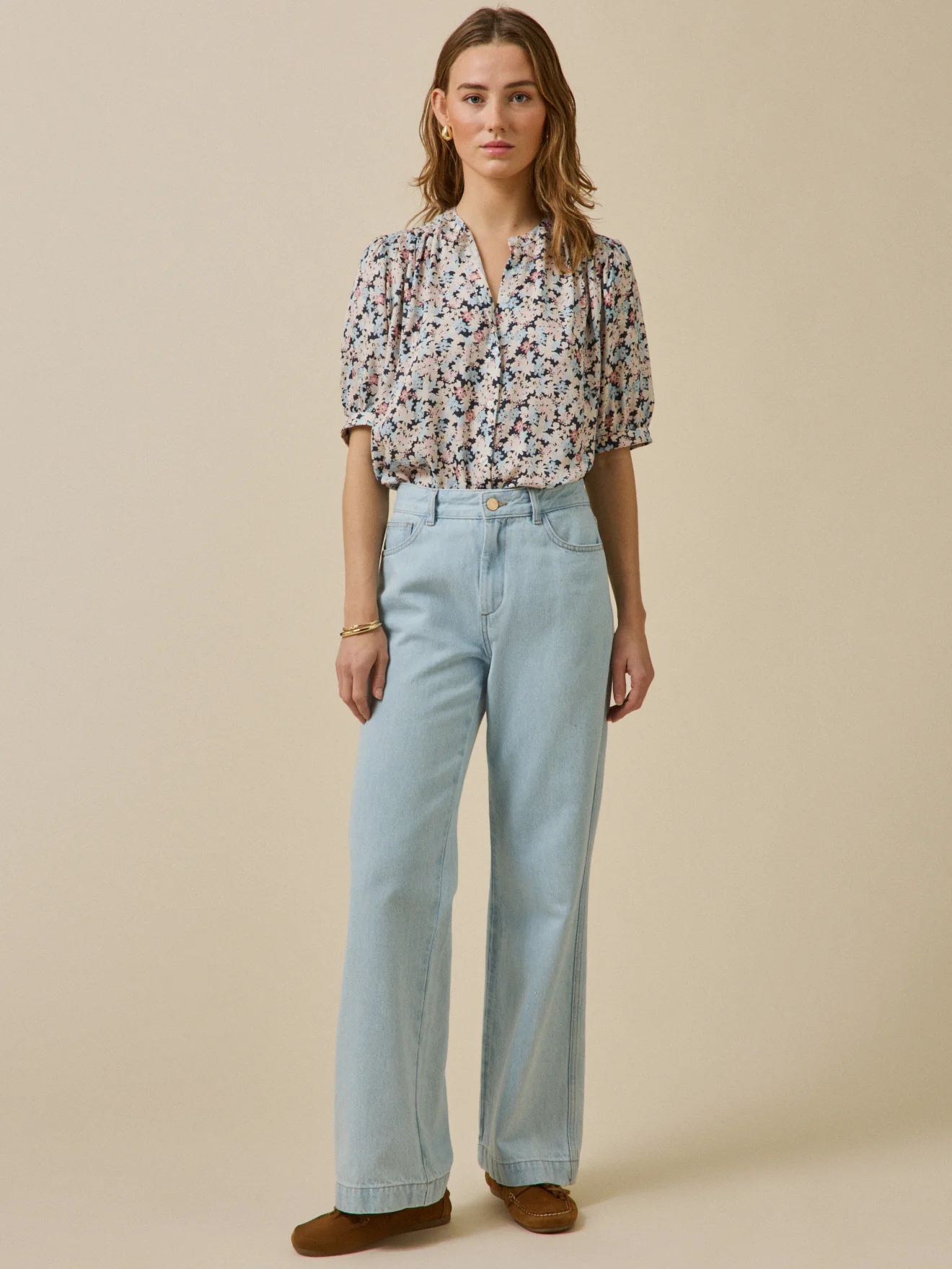 Damenbluse mit Fleurs Pop-Print - Image 4