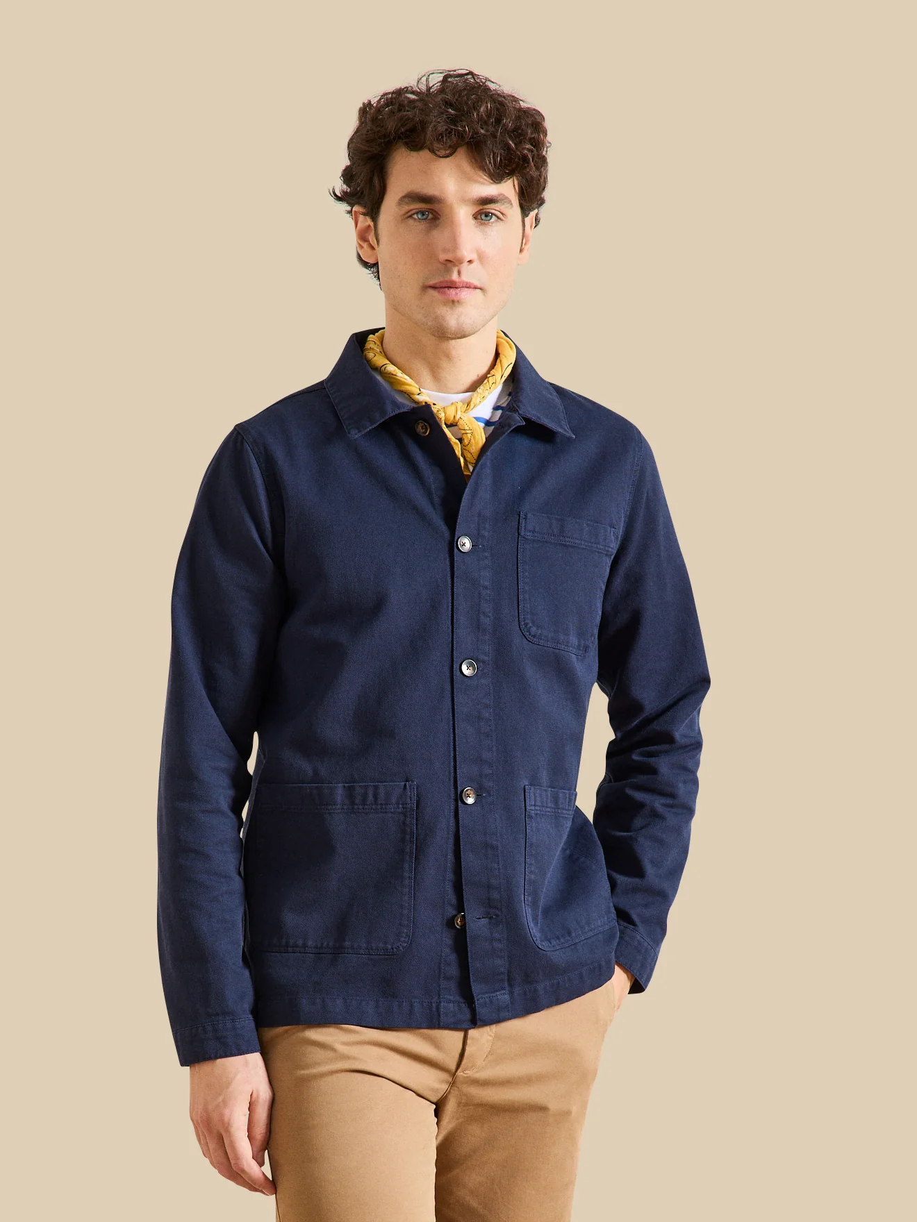Herrenjacke im Working-Esprit - Twill aus recycelter Baumwolle - Image 2
