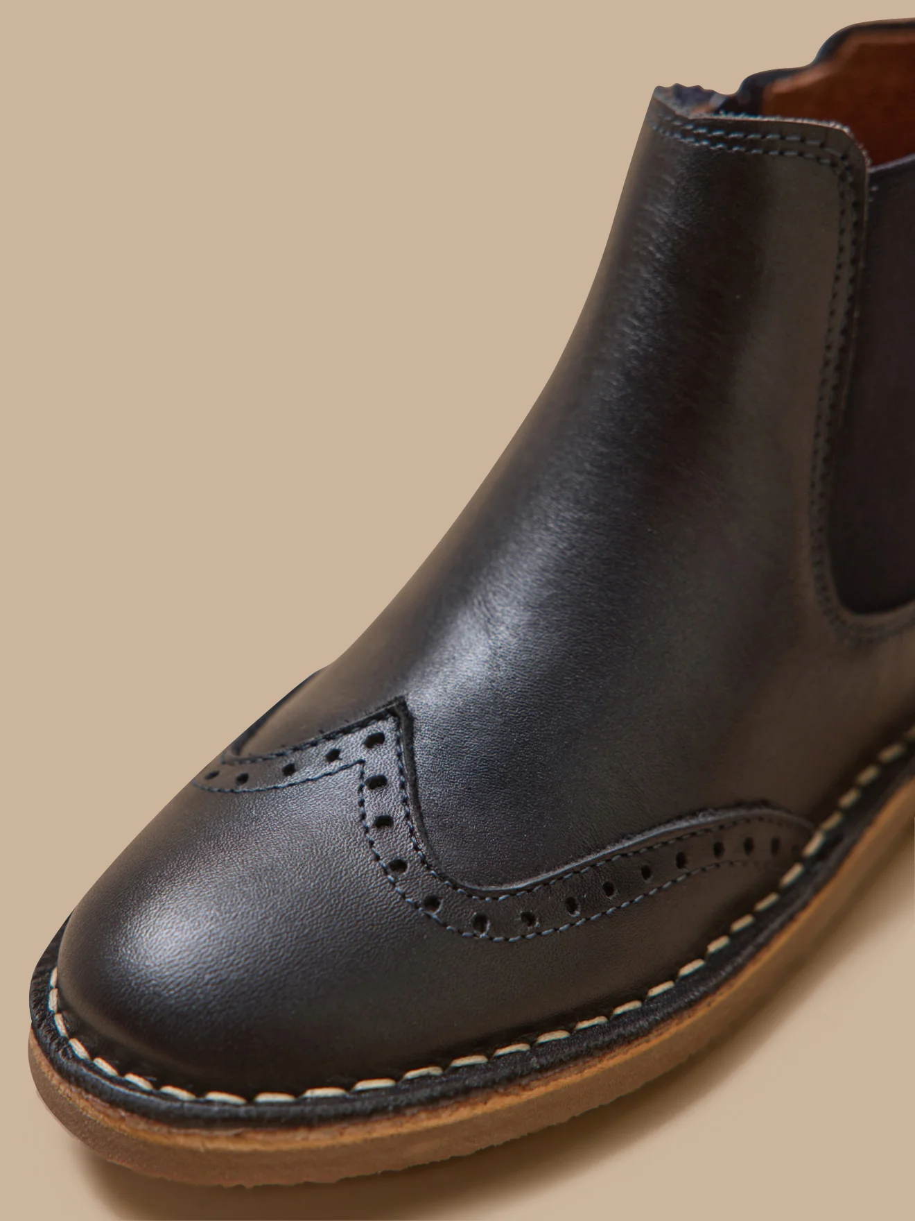 Mädchen-Boots mit Blütenkappe aus Leder - Image 3