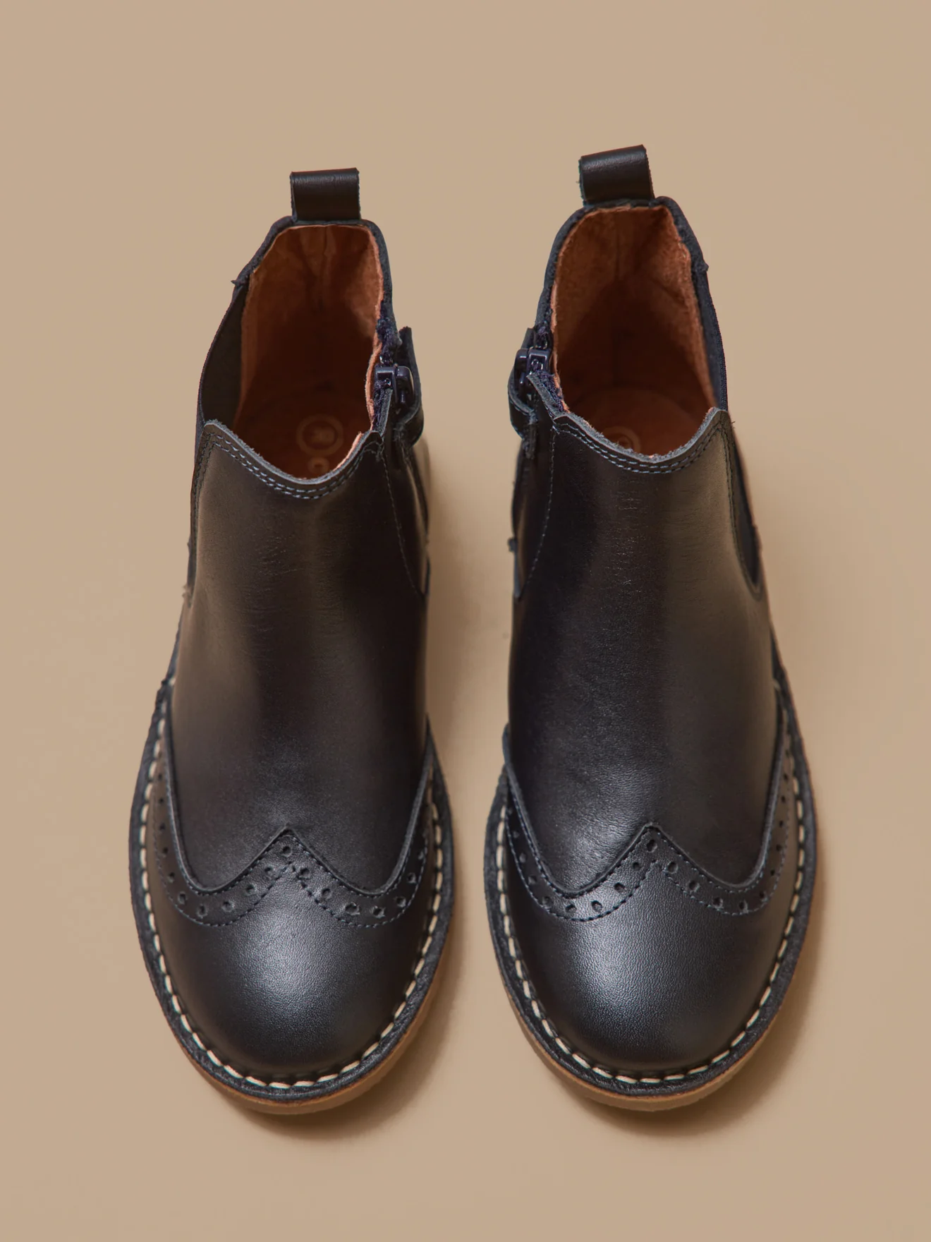 Mädchen-Boots mit Blütenkappe aus Leder - Image 4