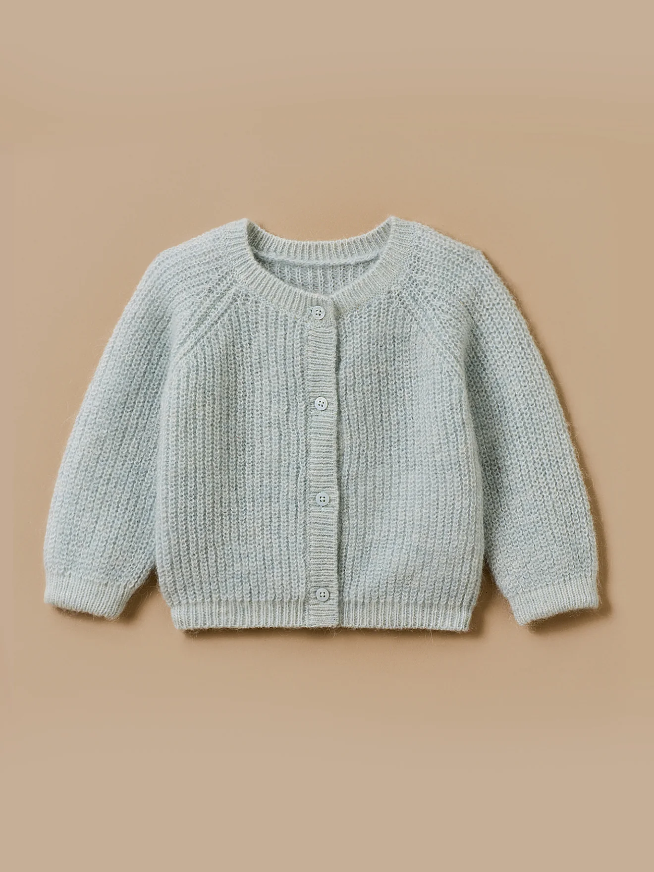Cardigan aus Wolle und Mohair für Babys