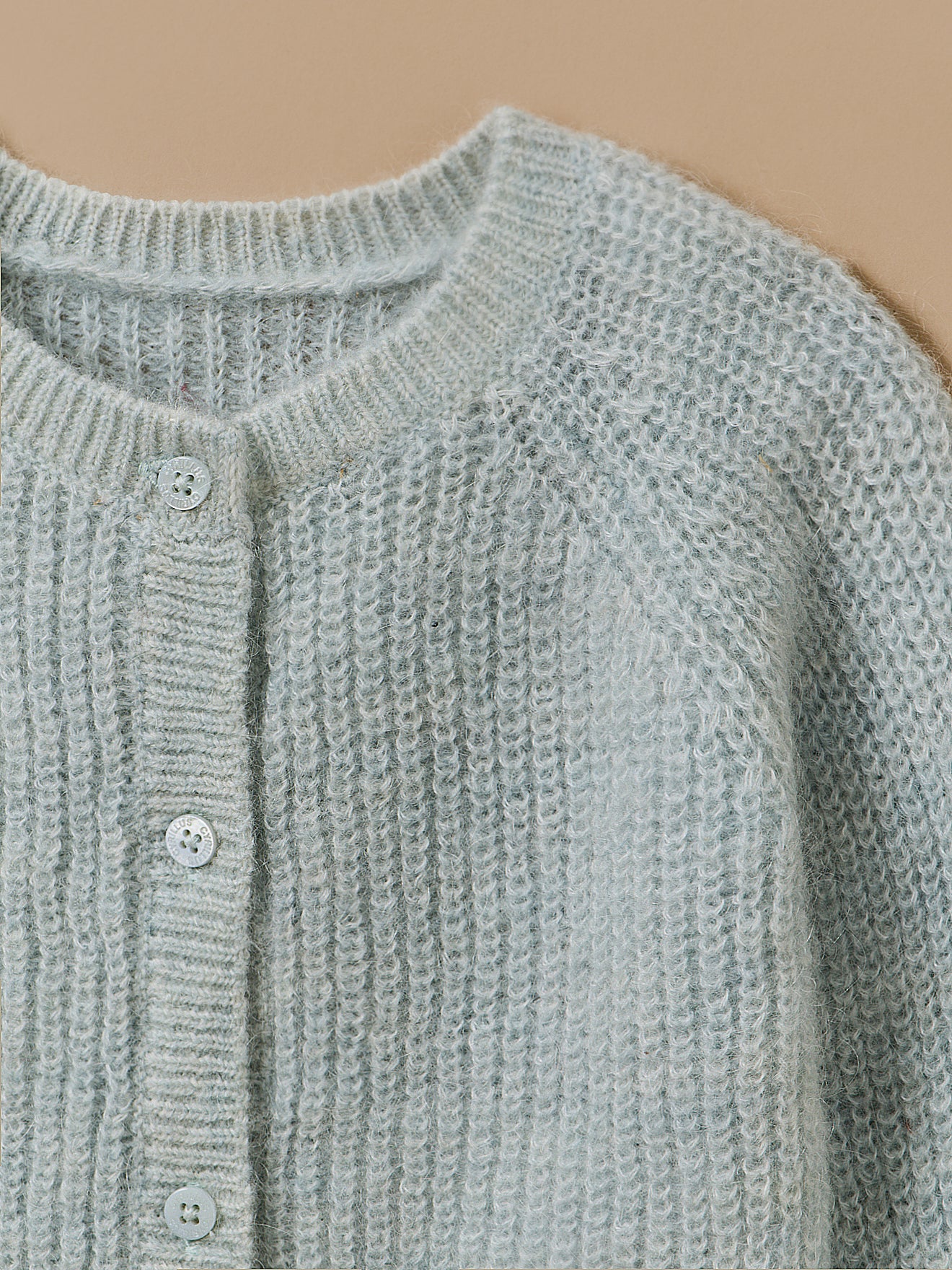 Cardigan aus Wolle und Mohair für Babys - Image 3