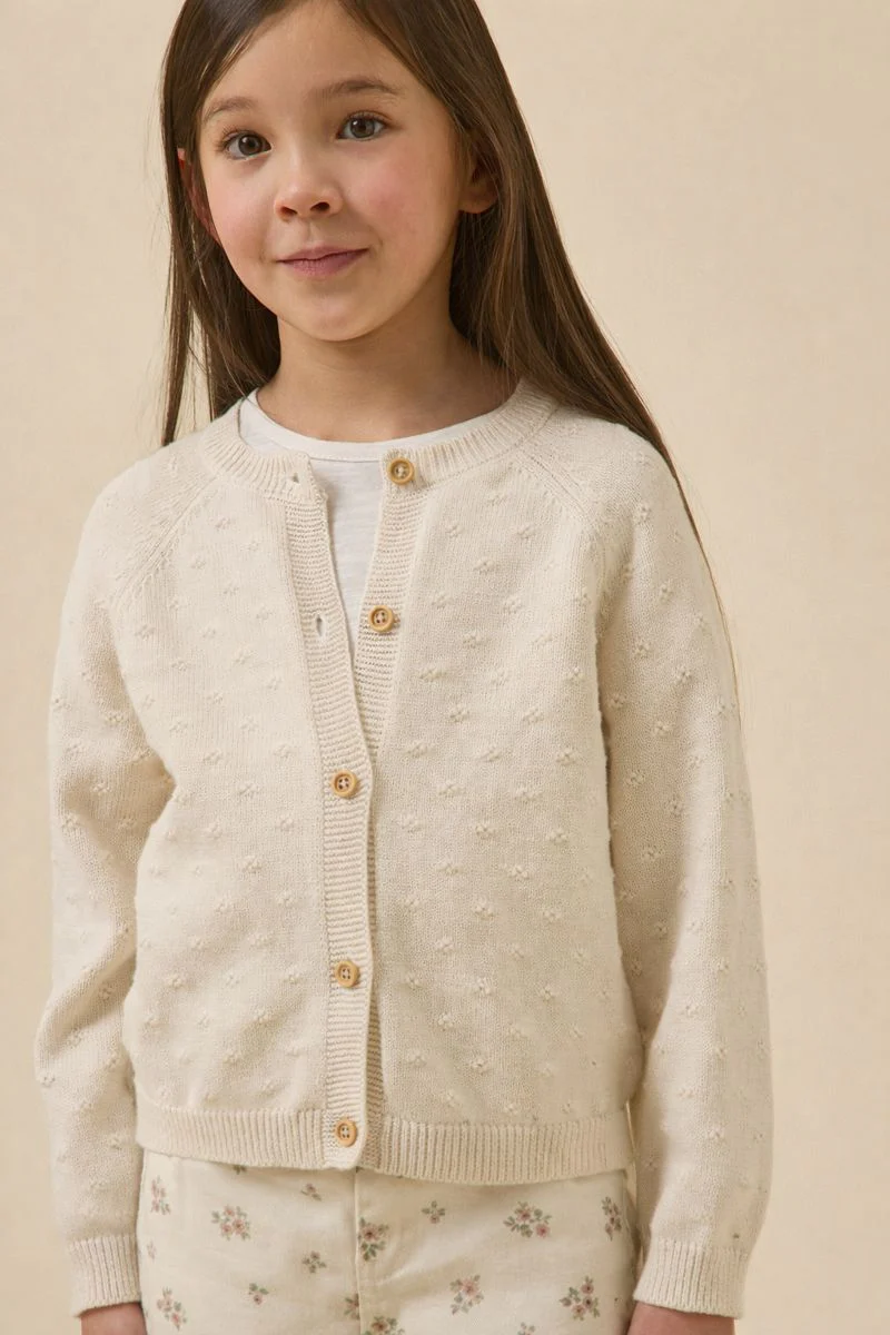 Mädchen-Cardigan mit Musterstrick - Image 2