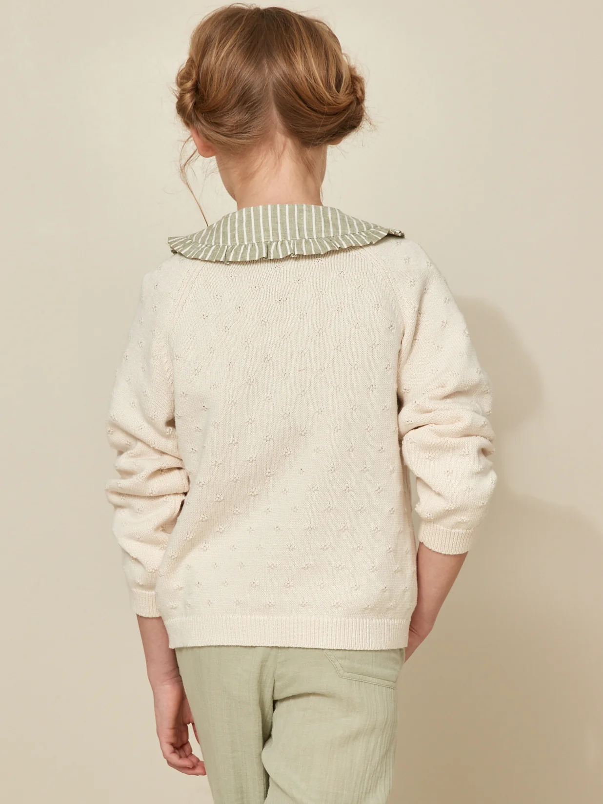 Mädchen-Cardigan mit Musterstrick - Image 3
