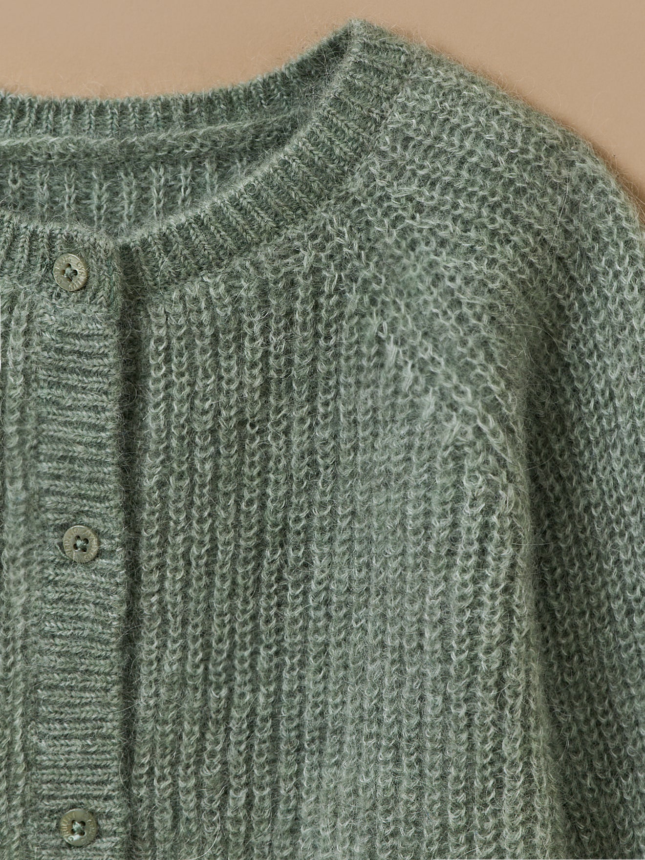 Cardigan aus Wolle und Mohair für Babys - Image 3