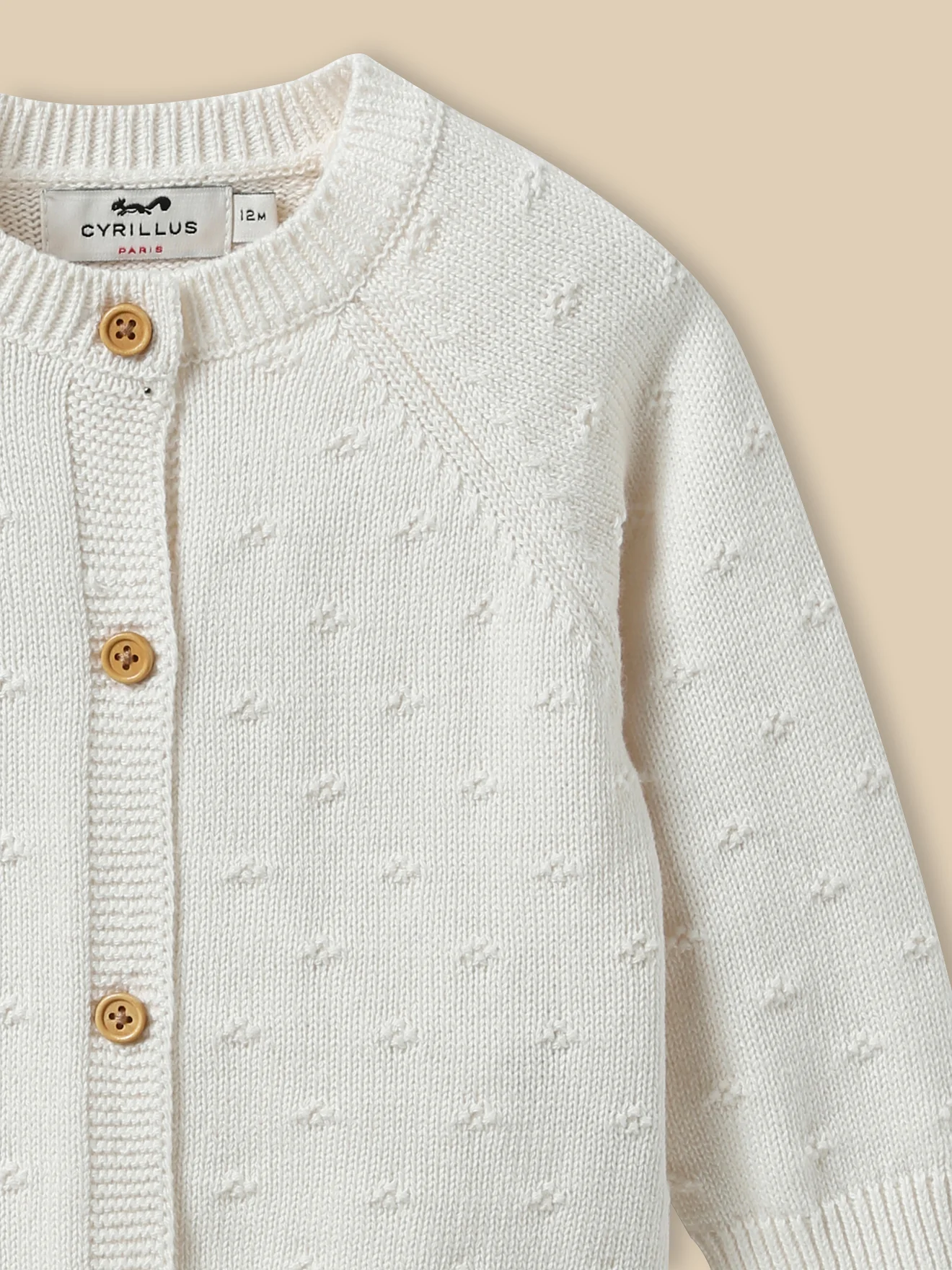 Baby-Cardigan mit Lochmuster – Bio-Baumwolle - Image 6