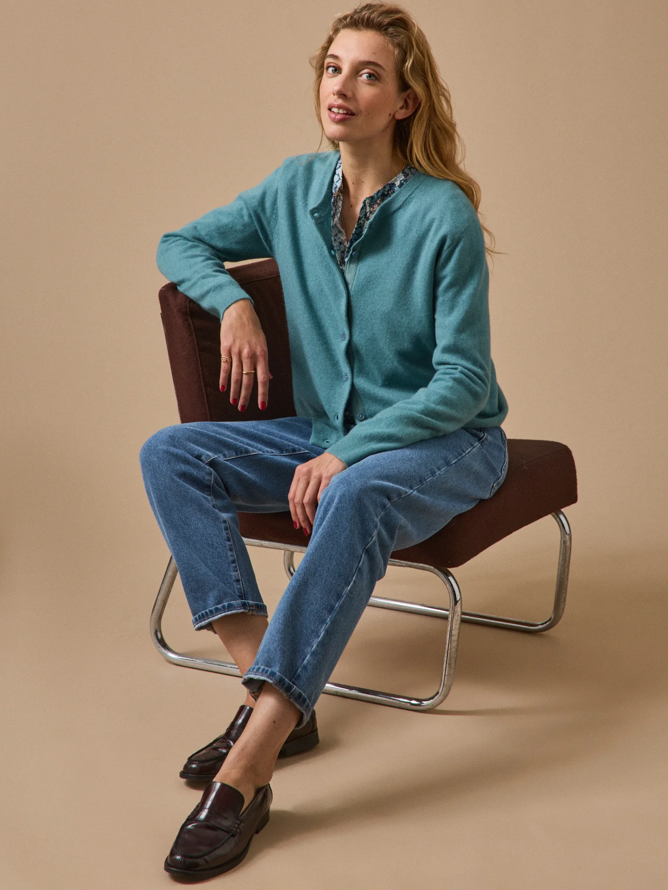 Geknöpfter Damen-Cardigan - Cashmere-Kollektion - Image 4