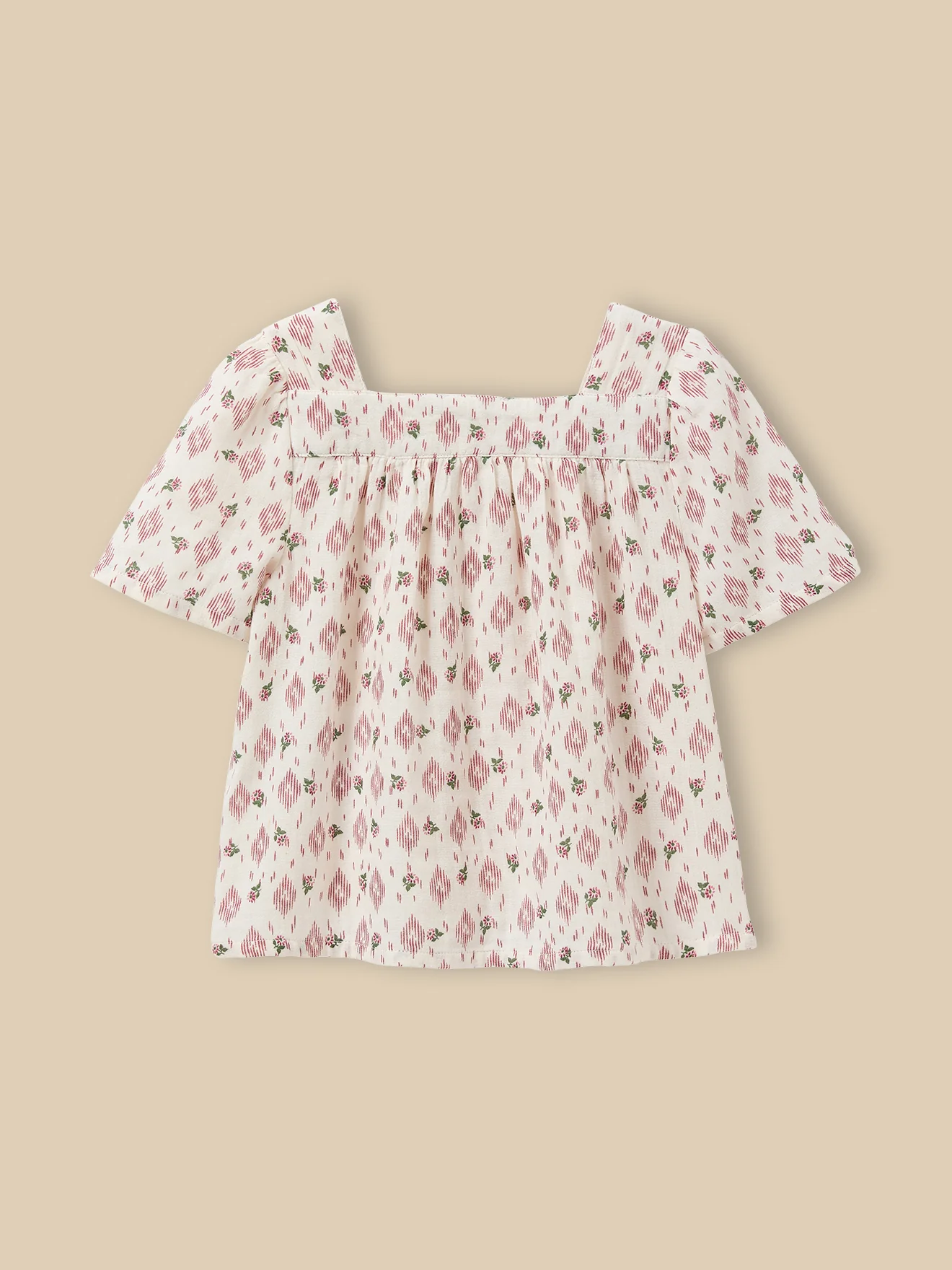 Mädchenbluse mit Druckmuster « Carolina » - Image 2