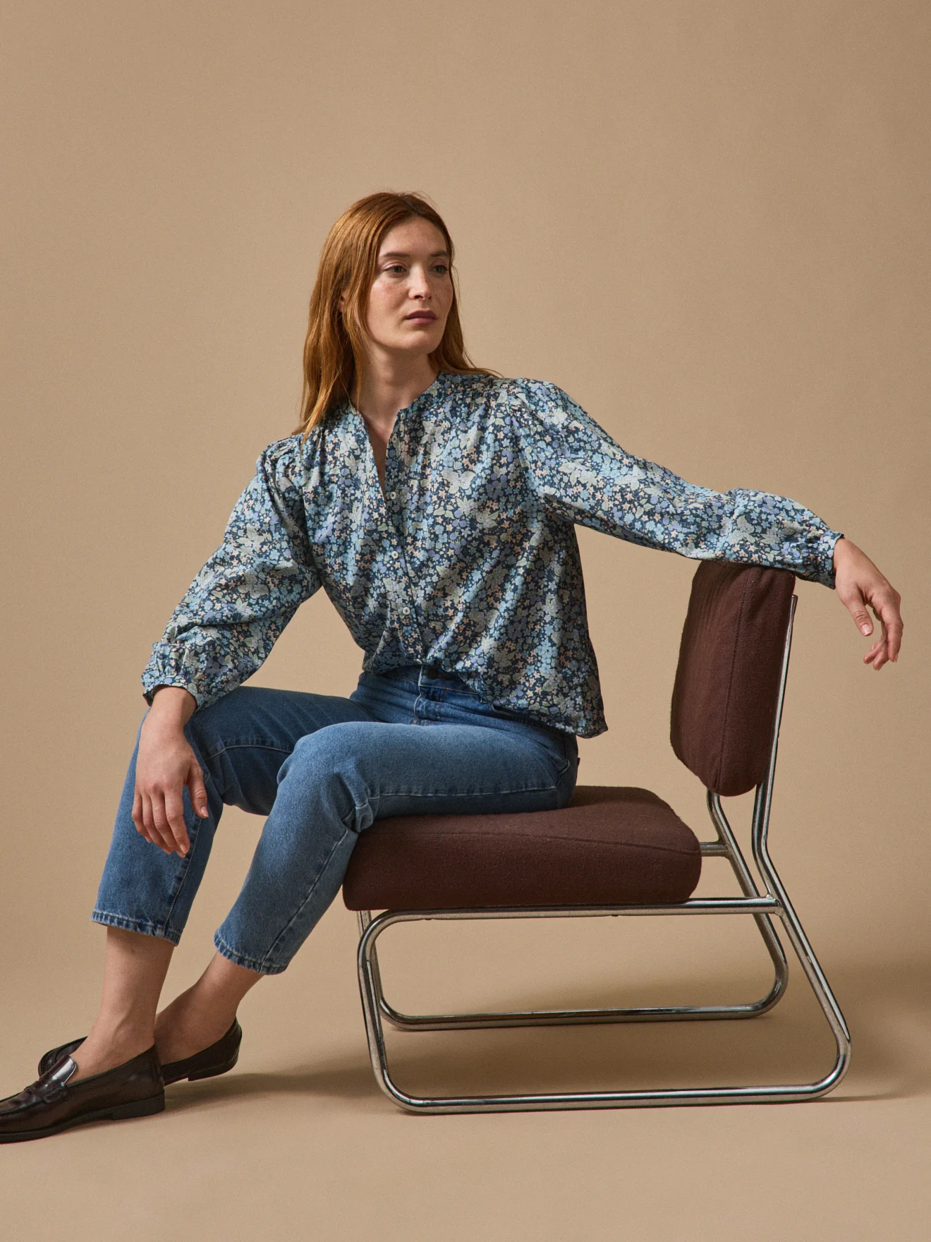 Damenbluse aus Liberty-Stoff - Image 4