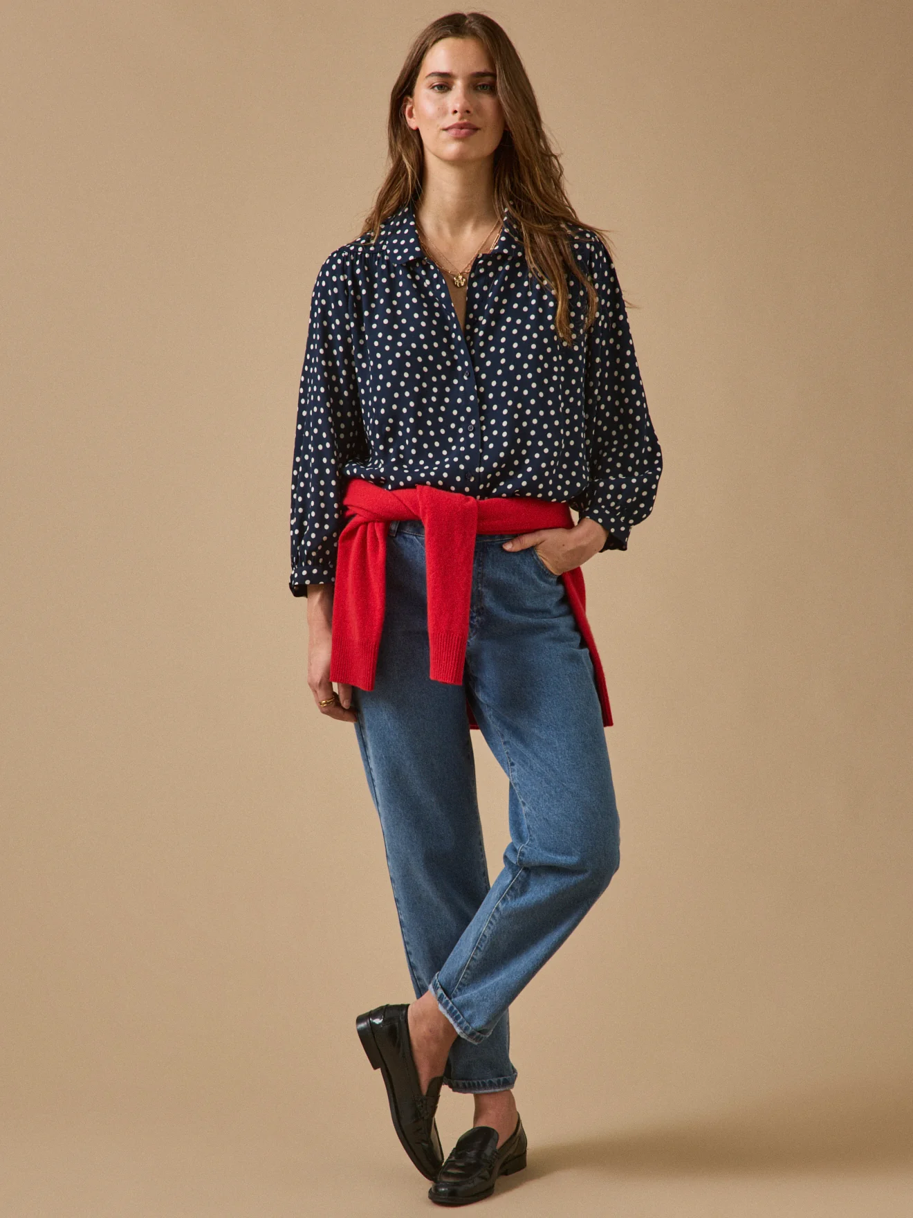 Getupfte Damen-Hemdbluse - Image 4