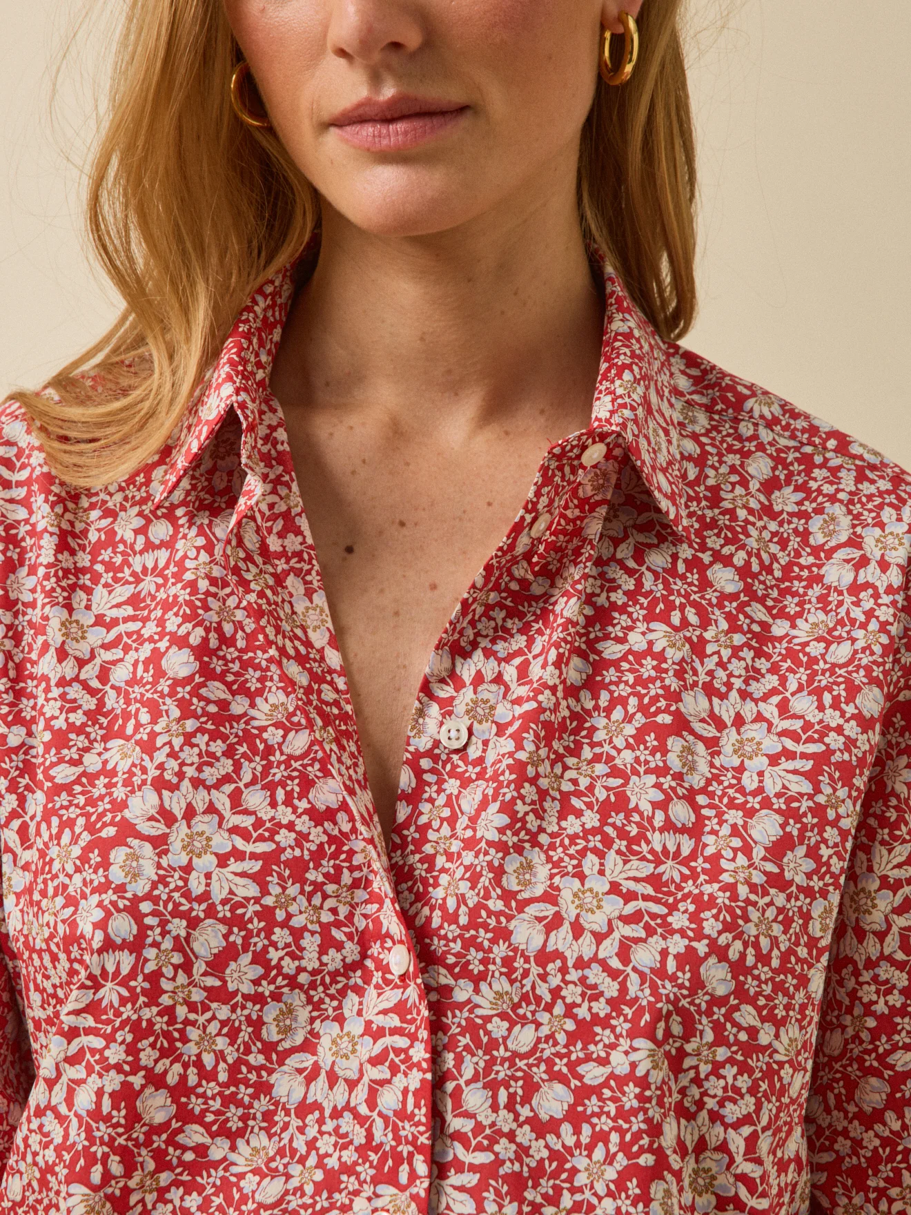 Damen-Hemdbluse aus Liberty-Stoff - Limited Collection - Image 3