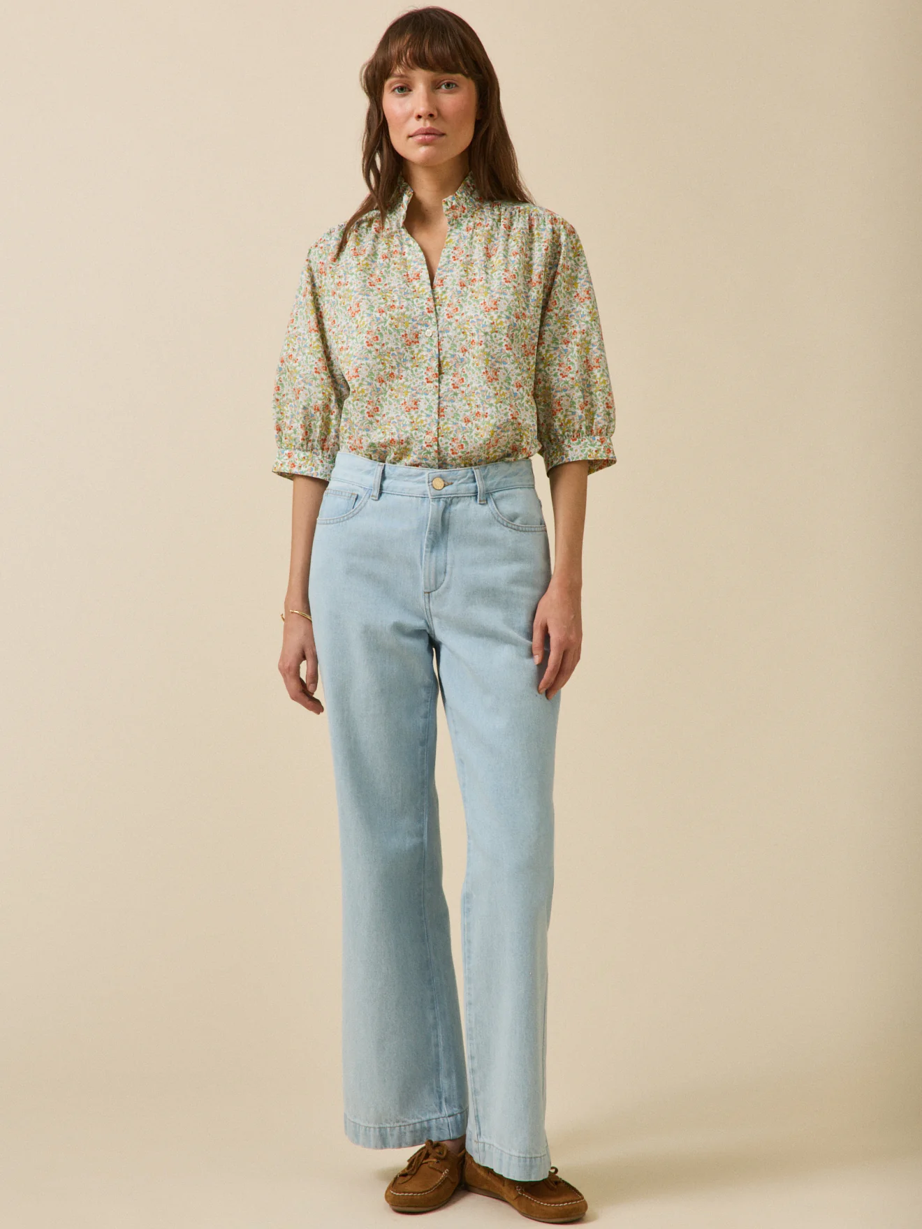 Damenbluse mit Volants aus Liberty-Stoff - Limited Collection - Image 5