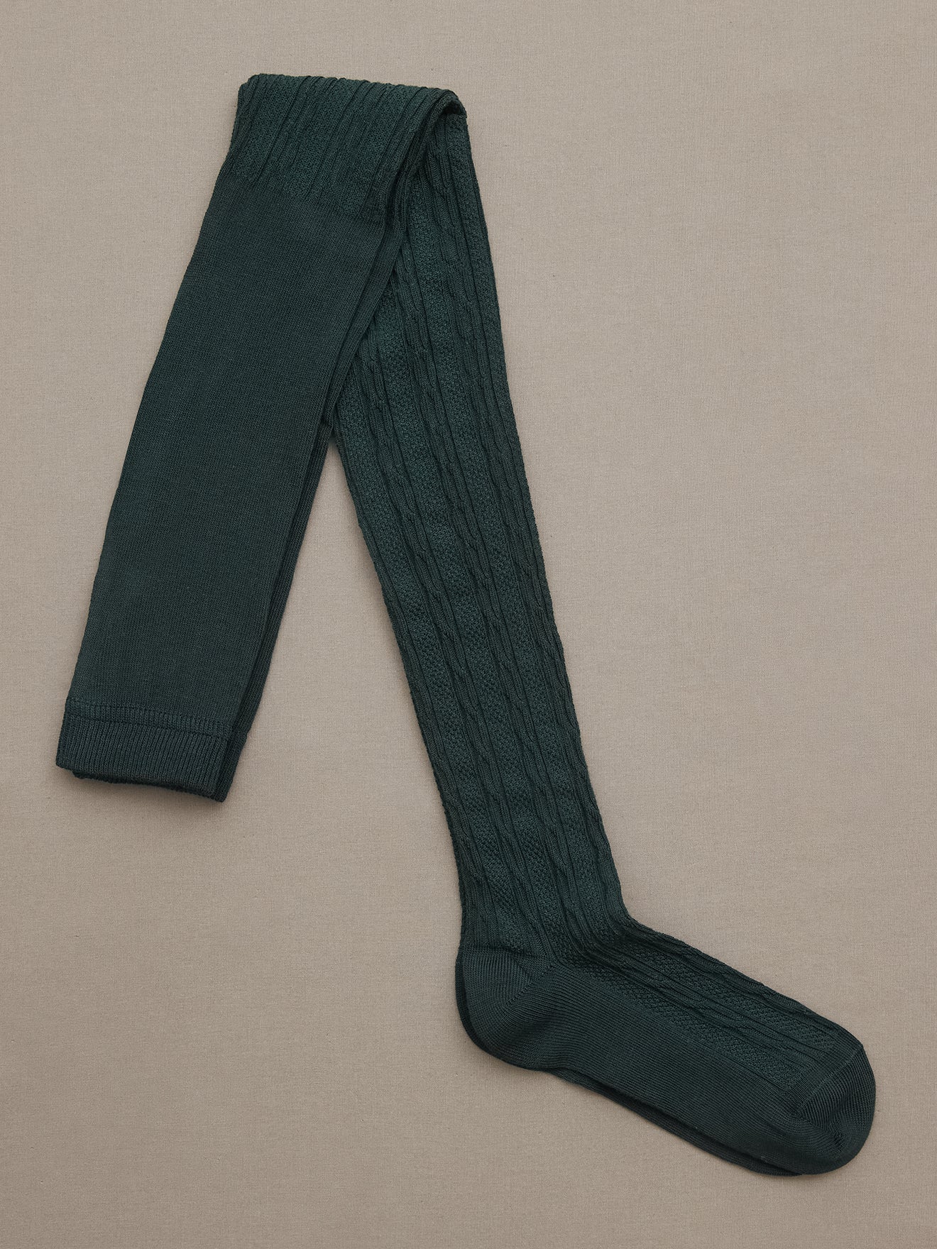 Mädchen-Strumpfhosen mit Zopfmuster
