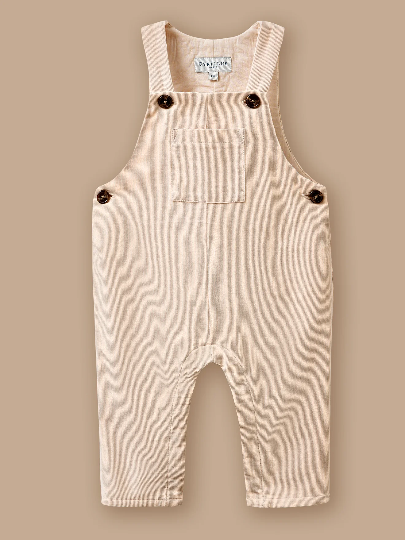 Raffinierte Strampler-Latzhose aus feinem Cord für Babys