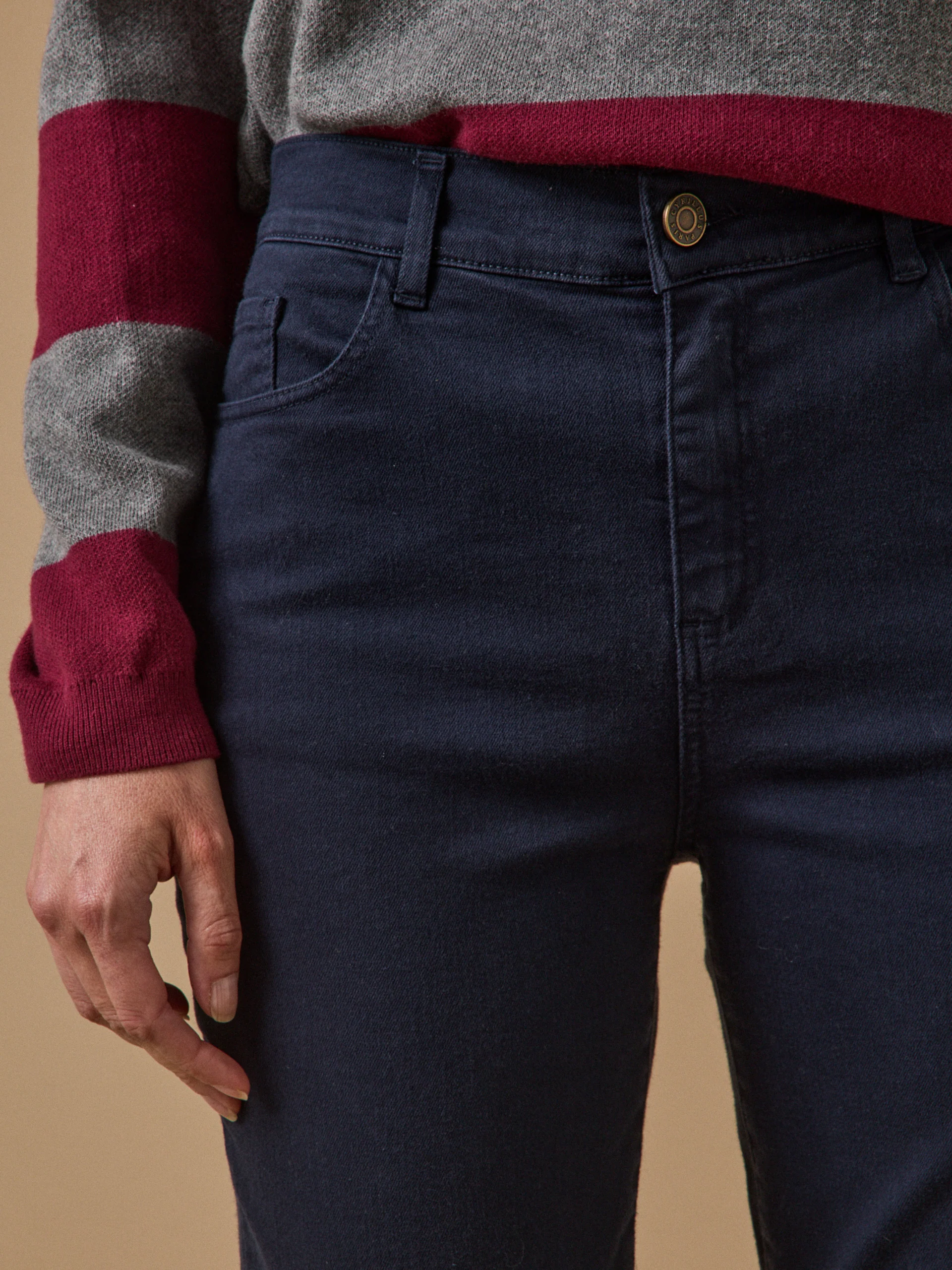 Farbenfrohe Slim Fit Damenhose Aude - Image 3