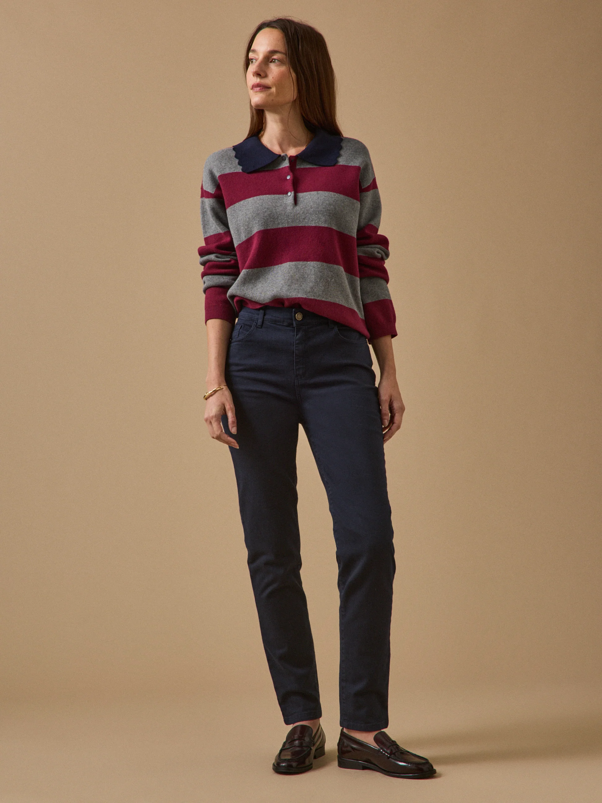 Farbenfrohe Slim Fit Damenhose Aude - Image 5