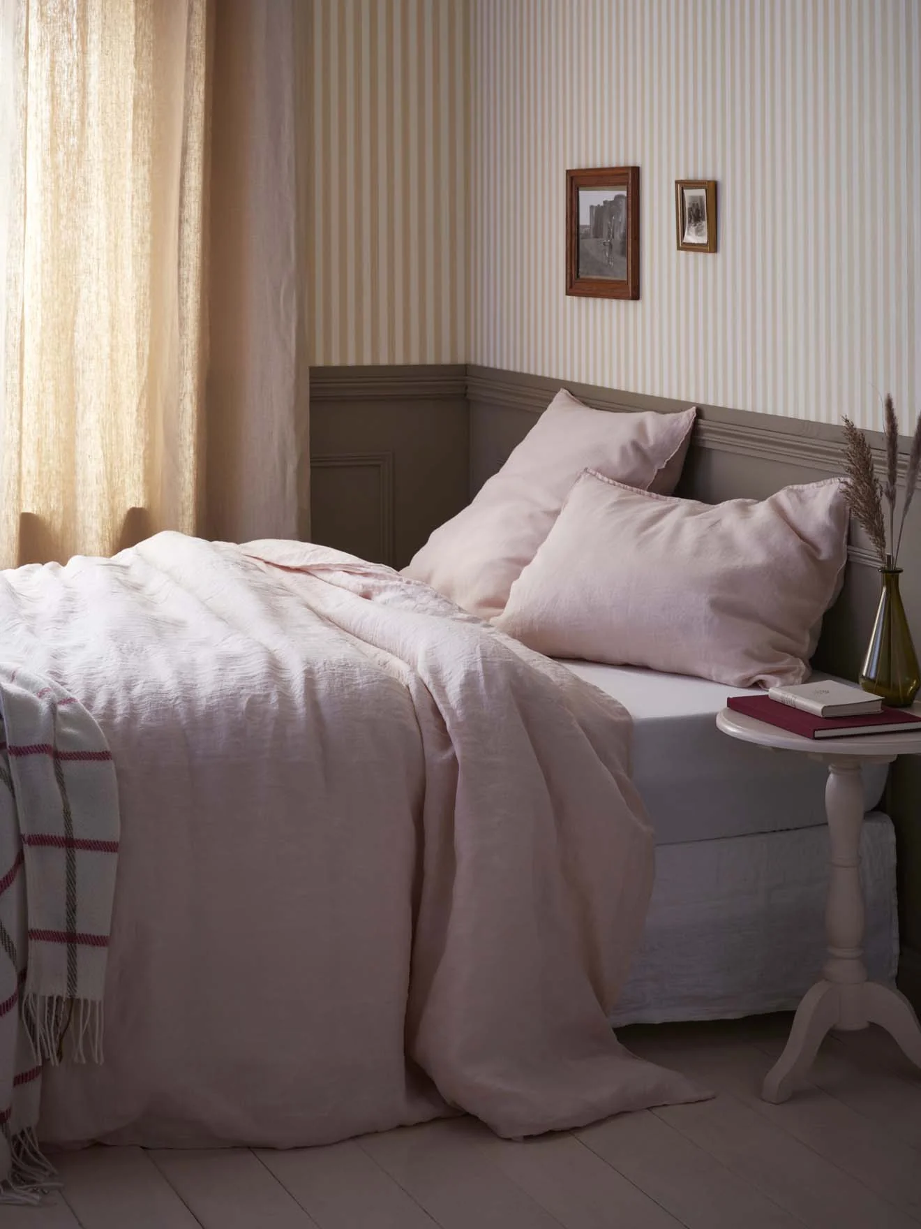Bettbezug aus gewaschenem Leinen « Cocooning »