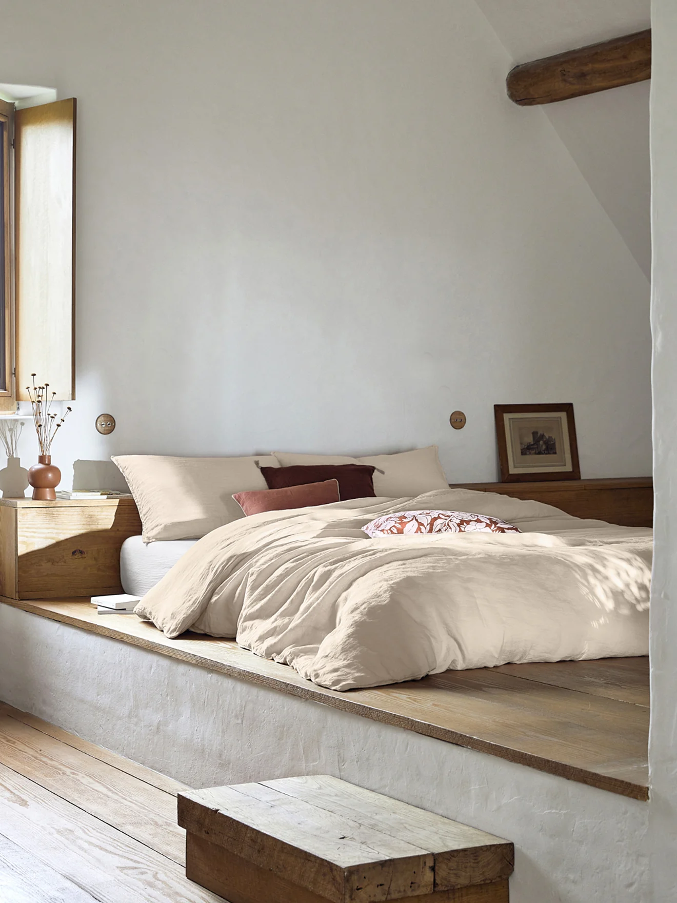 Bettbezug aus gewaschenem Leinen « Cocooning » - Image 2