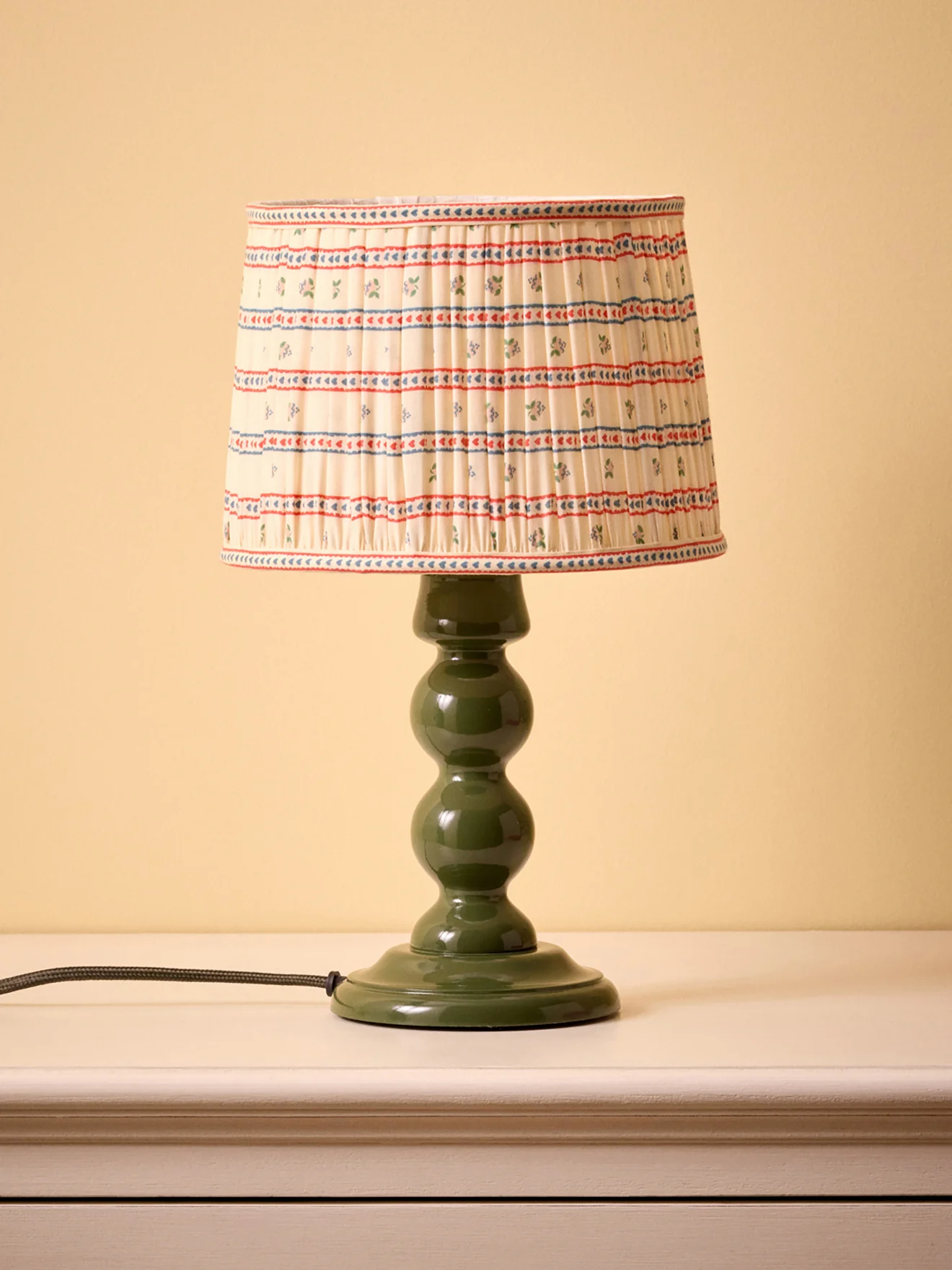 Lampenschirm mit Plissees und Marine-Print – kleines Modell - Image 9
