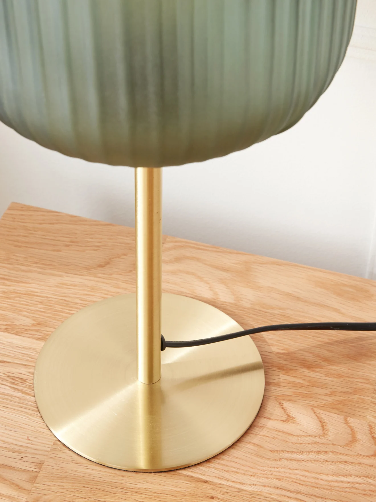 Lampe aus Metall und gerilltem Glas - Image 2