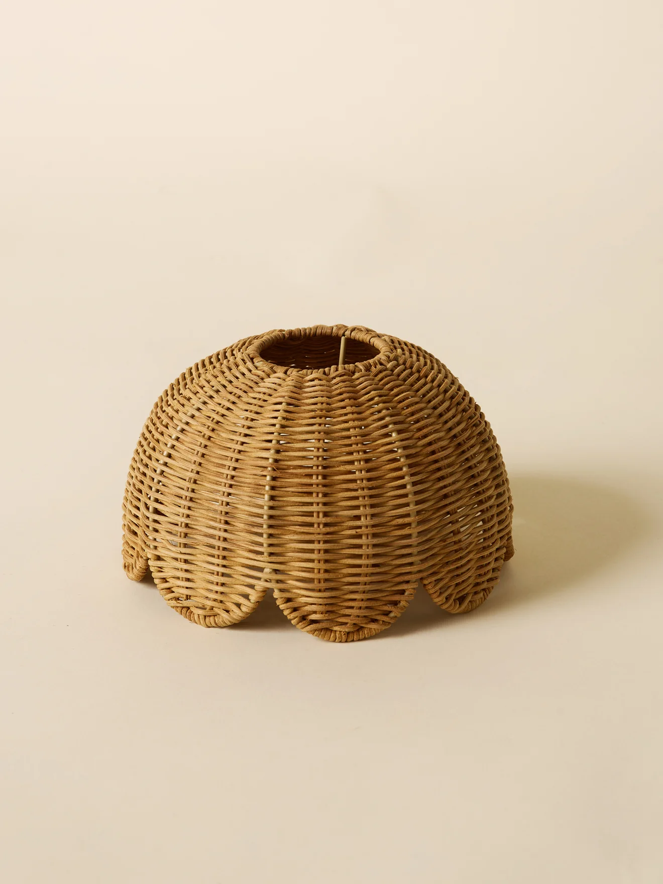 Hängelampe aus Rattan