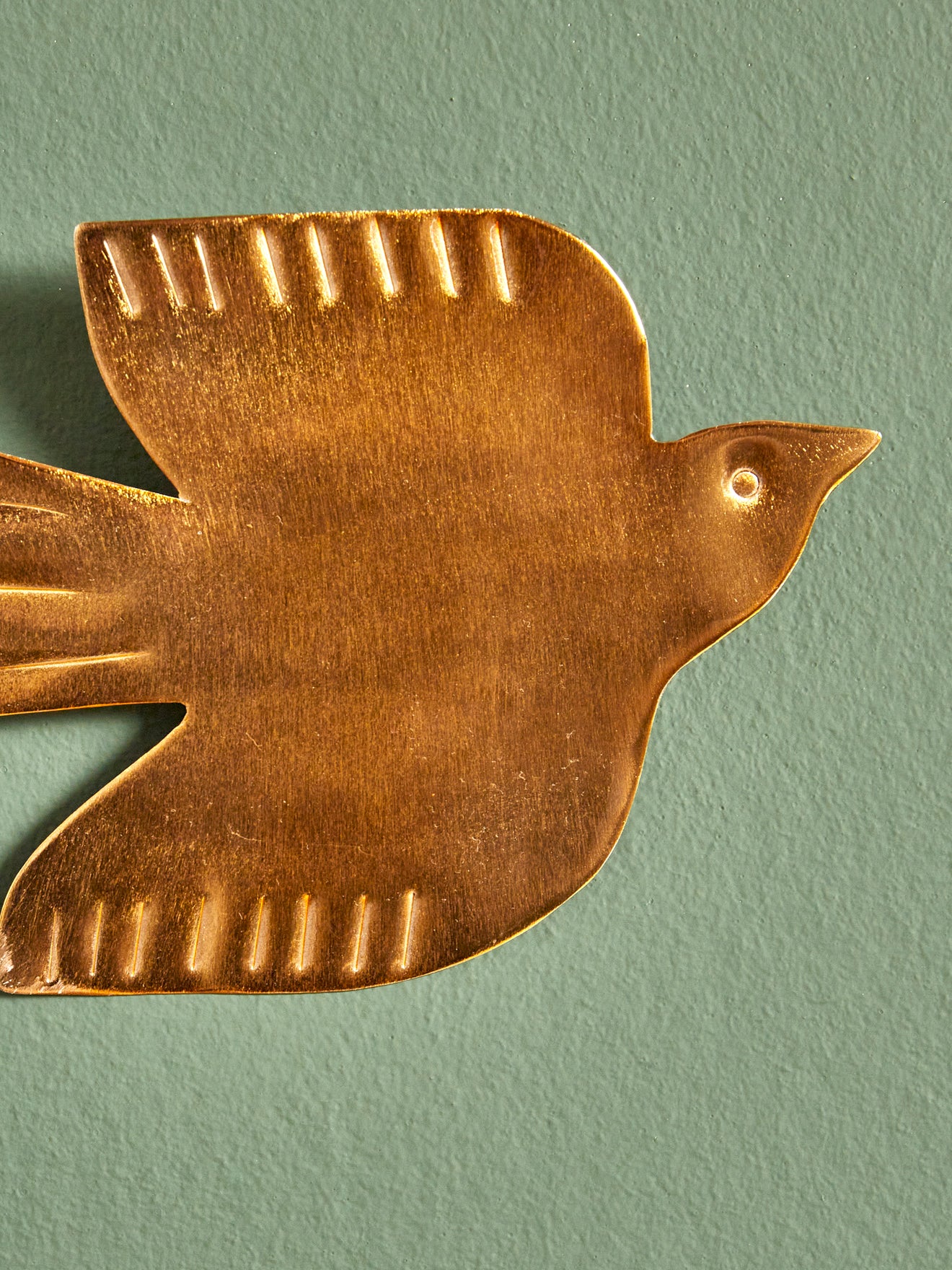 Vogel-Wanddekoration aus Messing - Image 2