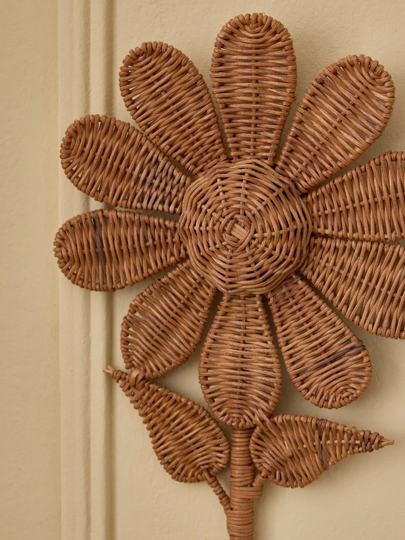 Wandblume aus geflochtenem Rattan - Image 2