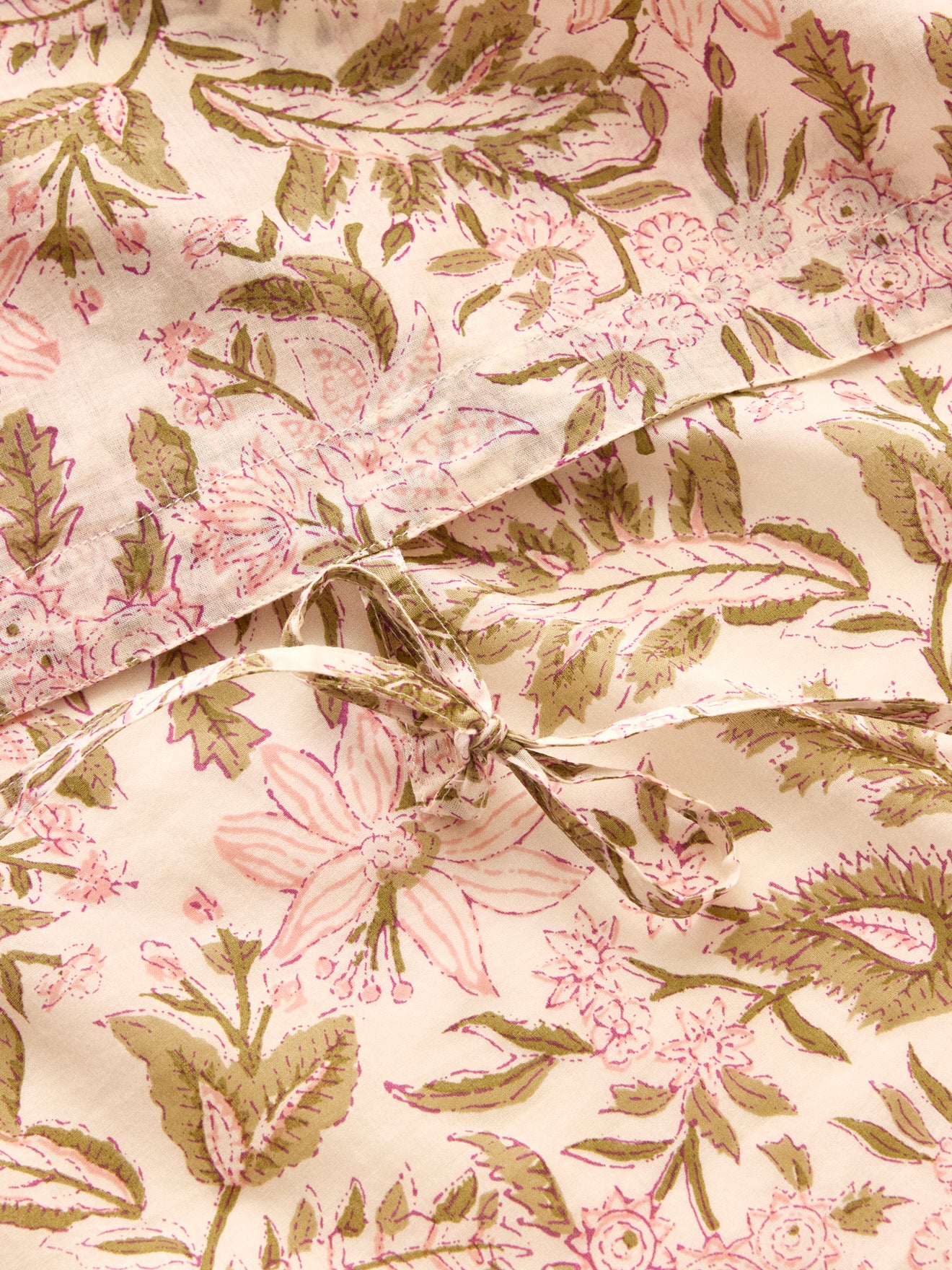 Vorhang mit indischem Print Rosa - Image 4
