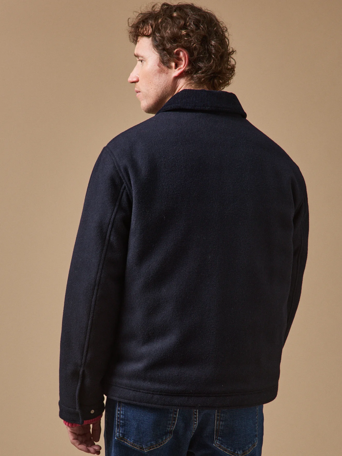 Warme Herren-Pilotenjacke aus Wolle - Image 3