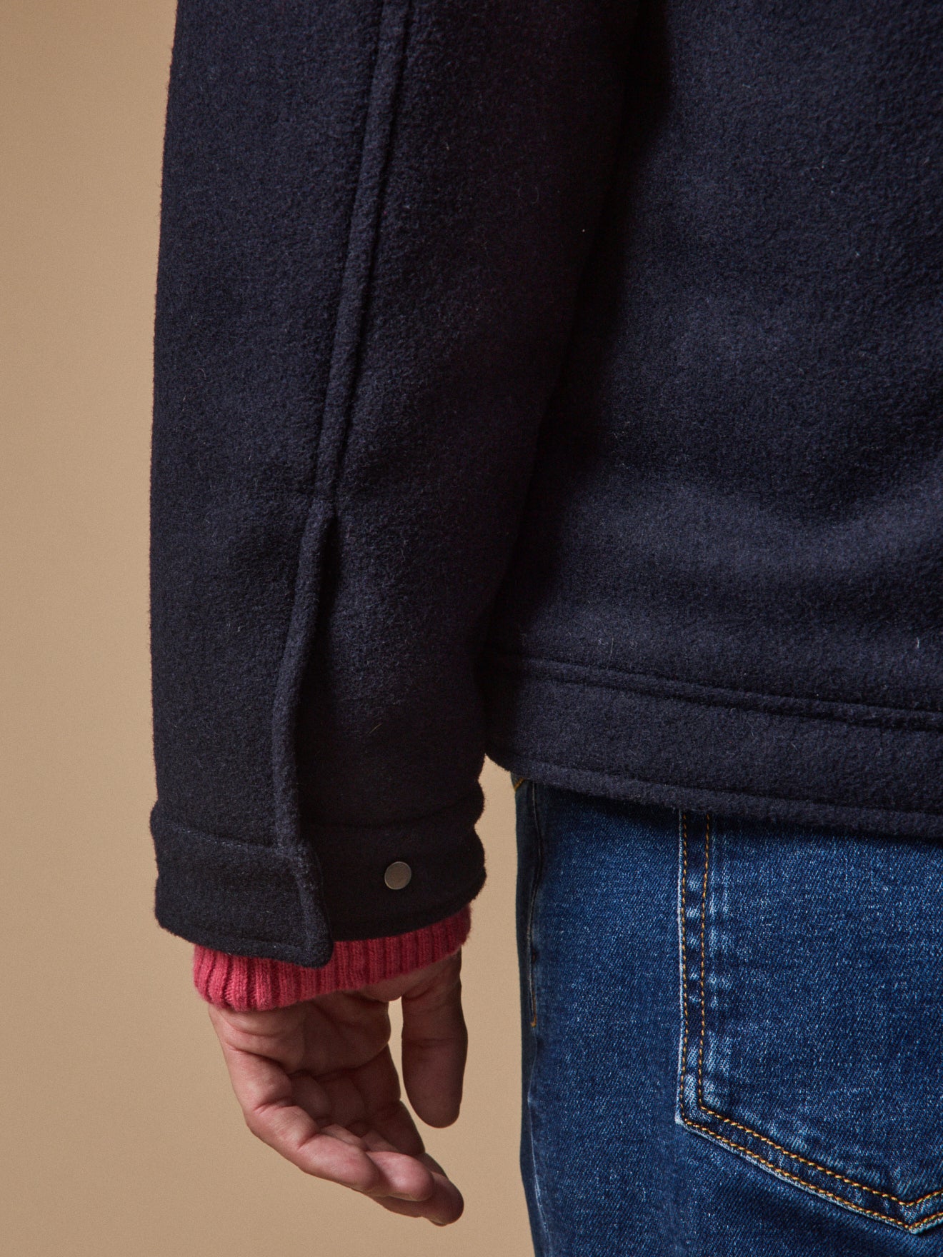 Warme Herren-Pilotenjacke aus Wolle - Image 5