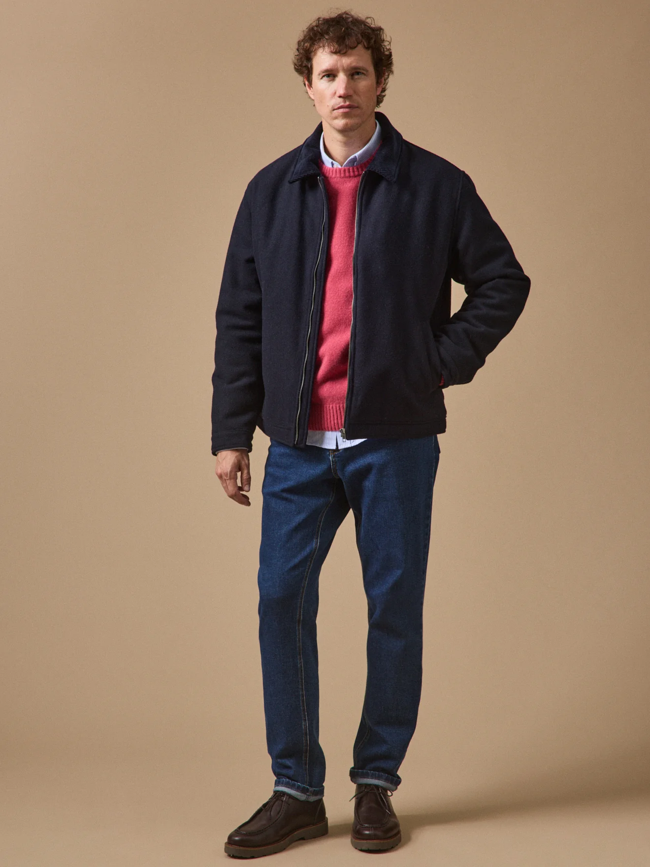 Warme Herren-Pilotenjacke aus Wolle - Image 6