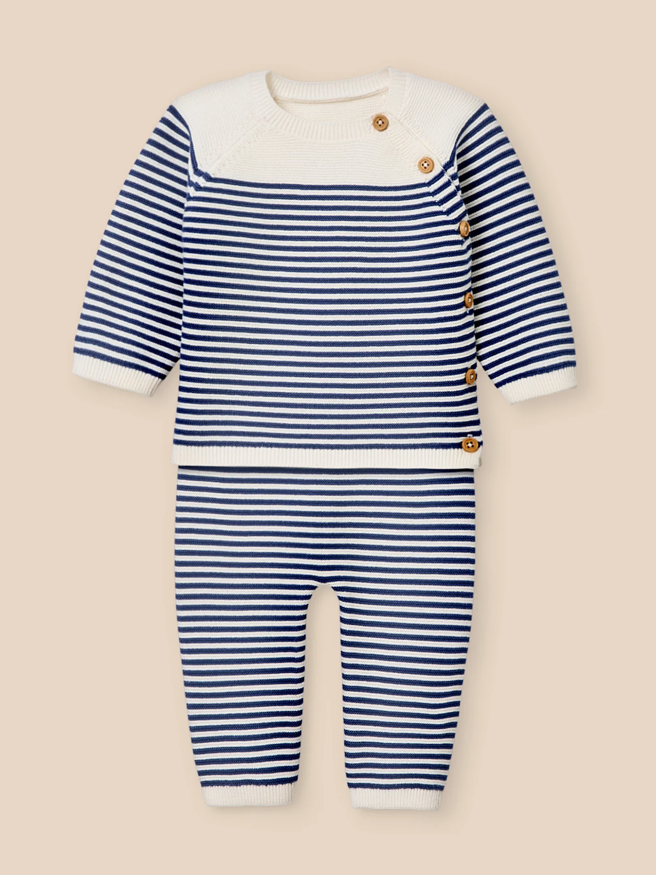 Set aus Strick, Baby - Bio-Baumwolle