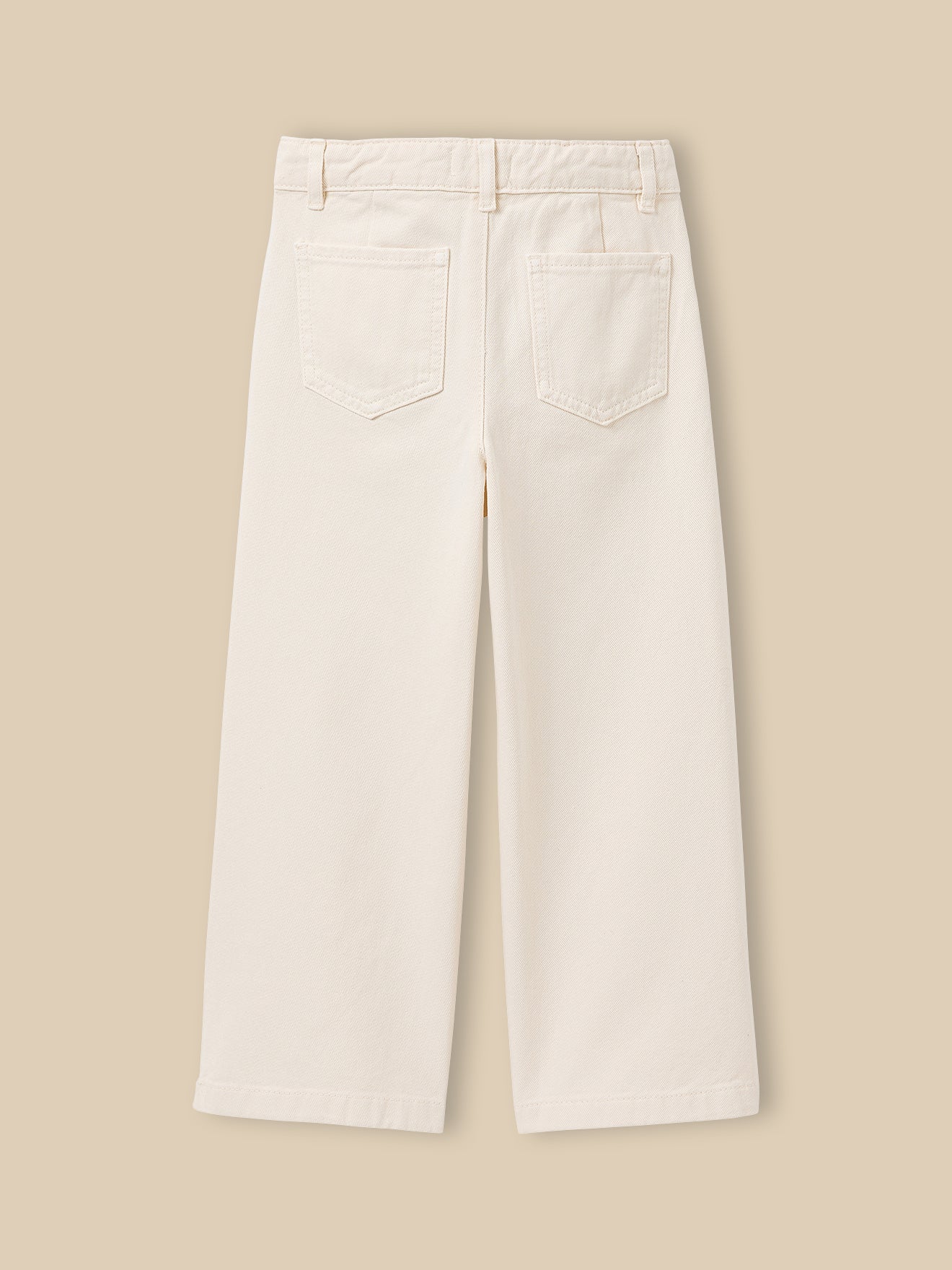Mädchen-Hose aus gefärbtem Denim, weiter Schnitt – Kollektion « Junior » - Image 2