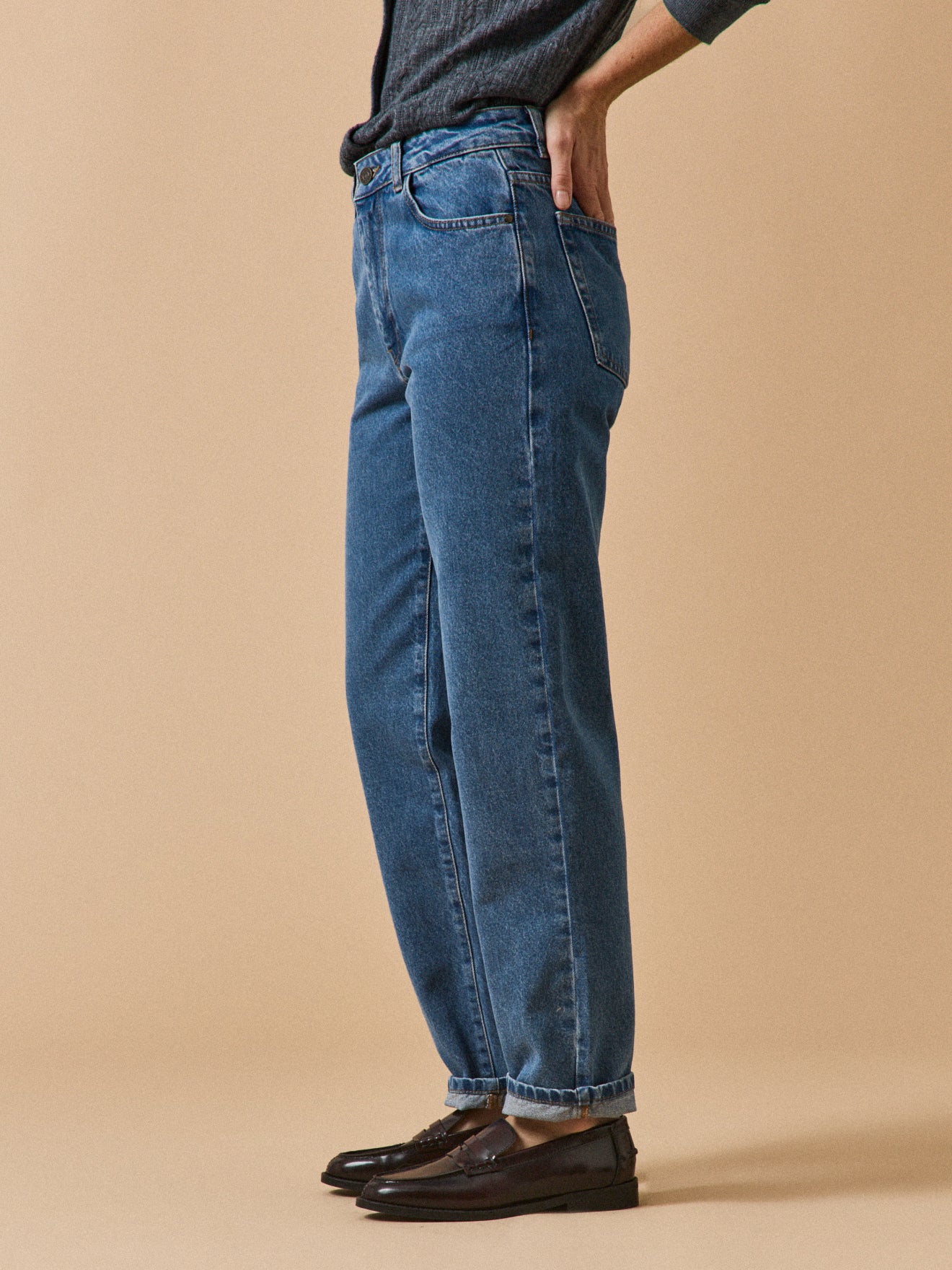 Damen Mom Jeans Claire - Bio-Baumwolle, nachhaltig gewaschen - Image 5