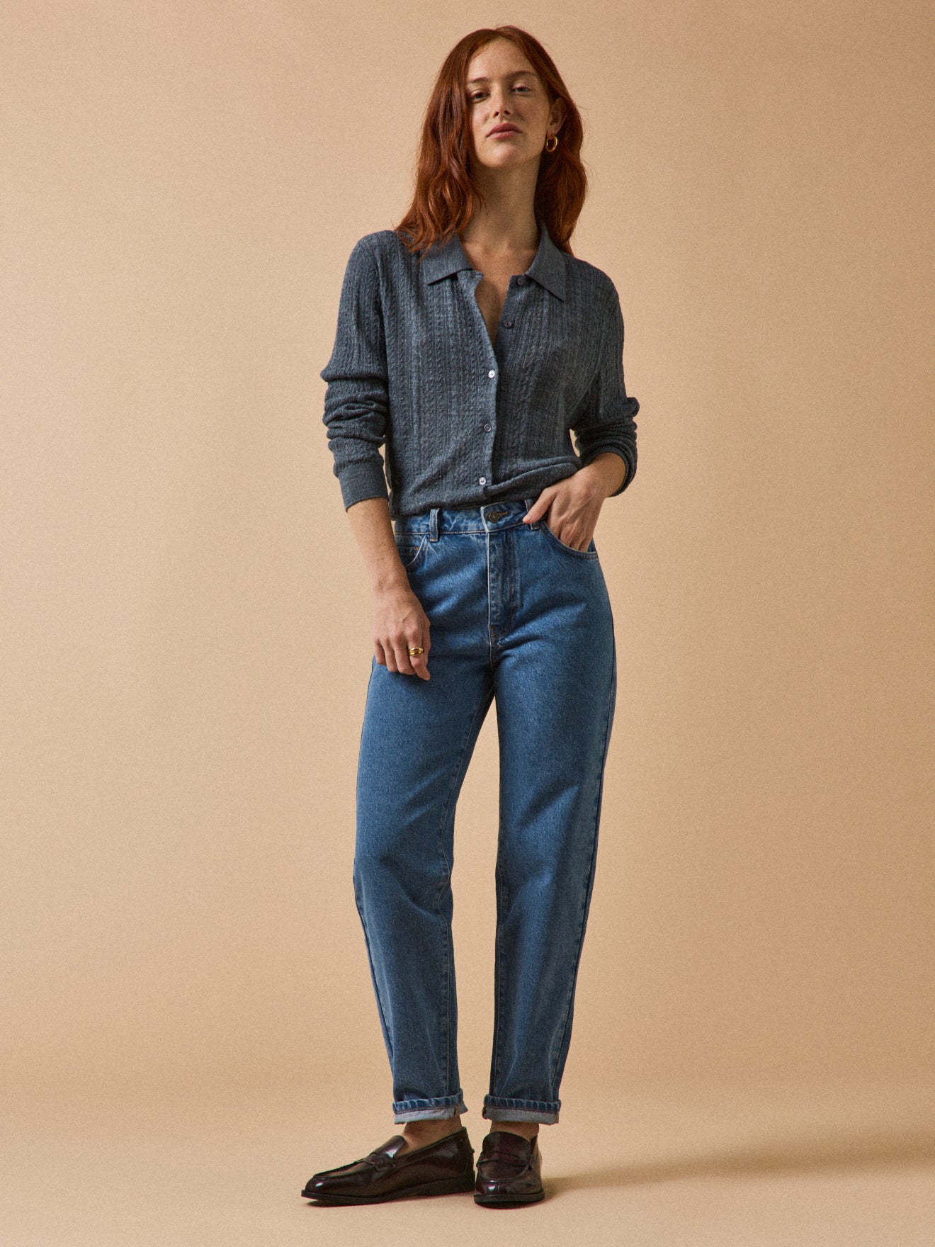 Damen Mom Jeans Claire - Bio-Baumwolle, nachhaltig gewaschen - Image 6