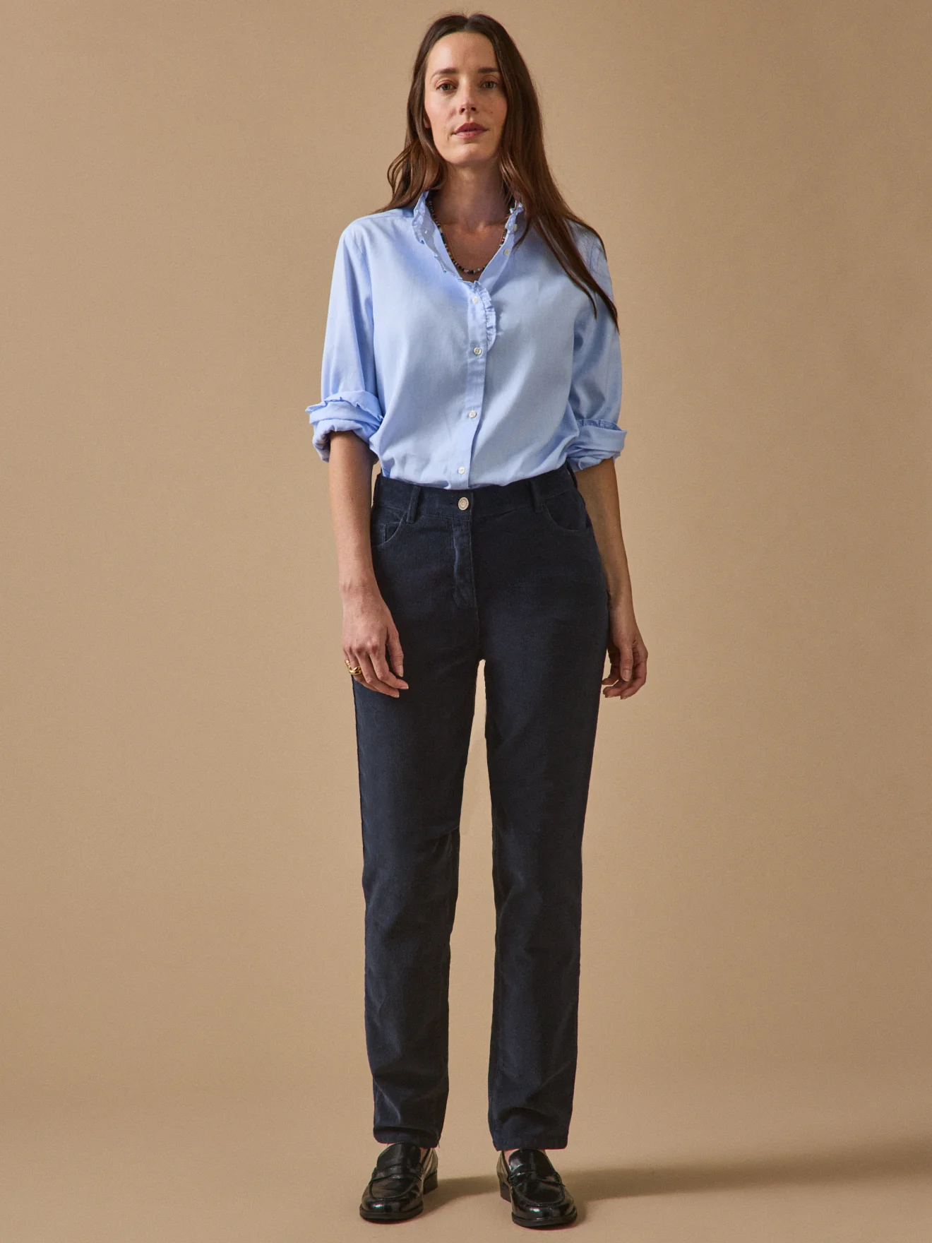 Slim Fit Damenhose aus Cordsamt Chloé - Image 7