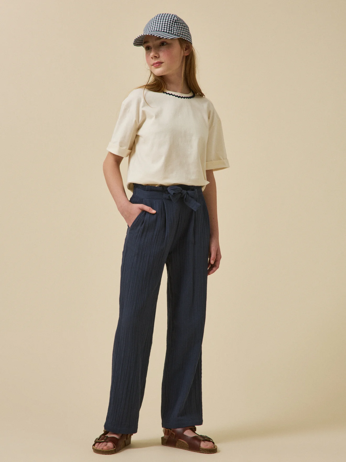 Mädchen-Hose aus Baumwollgaze – Kollektion « Junior » - Image 5