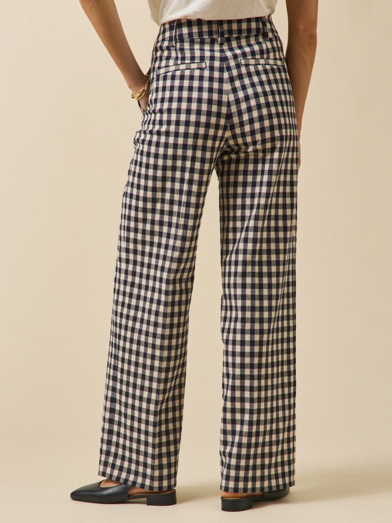 Elegante Damenhose Juliette mit Vichy-Karos - Image 2