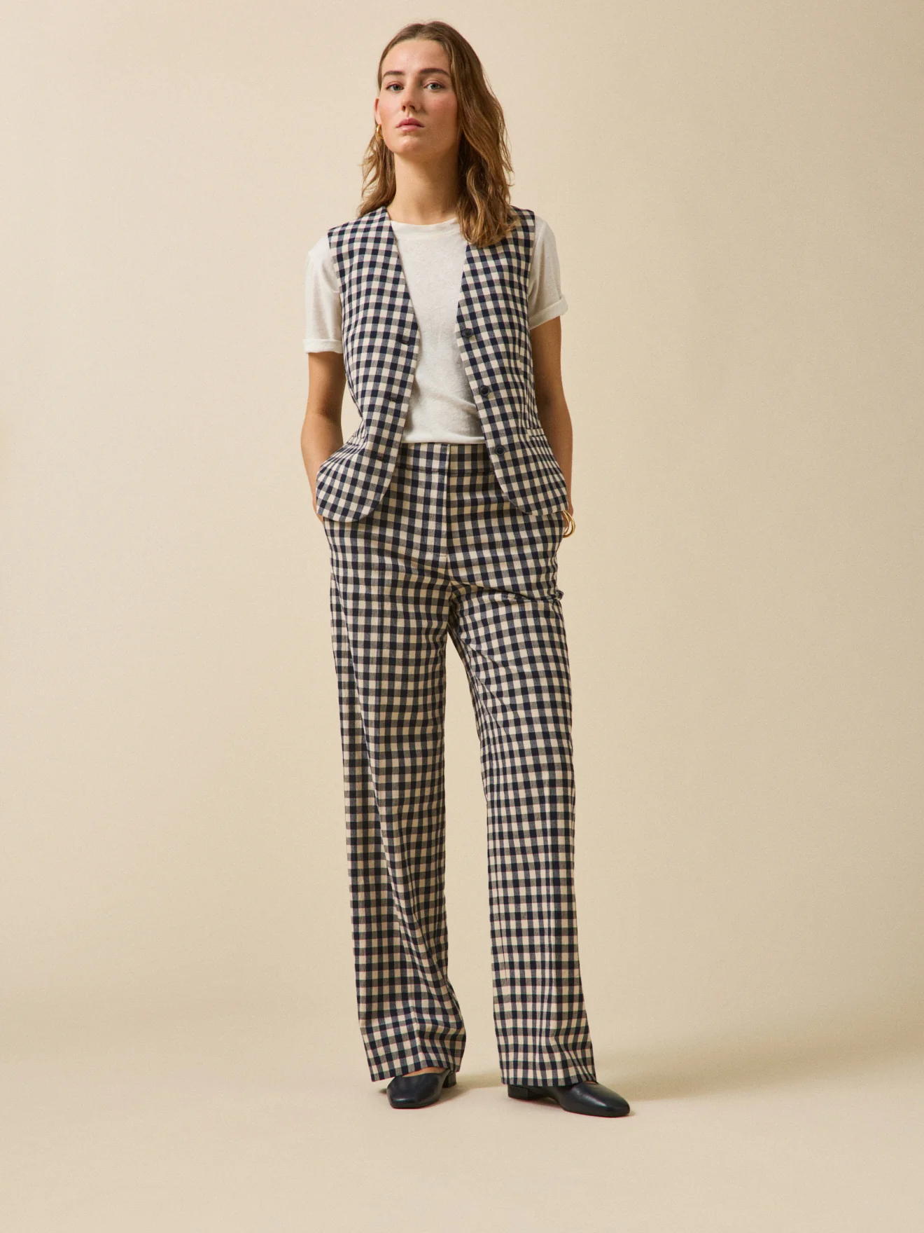 Elegante Damenhose Juliette mit Vichy-Karos - Image 6