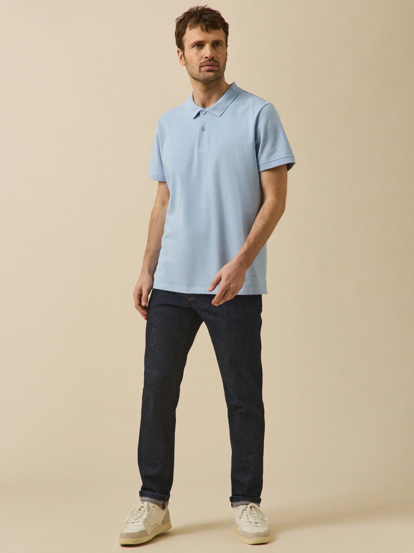Einfarbiges Herren-Poloshirt aus Pikee aus Bio-Baumwolle - Image 4