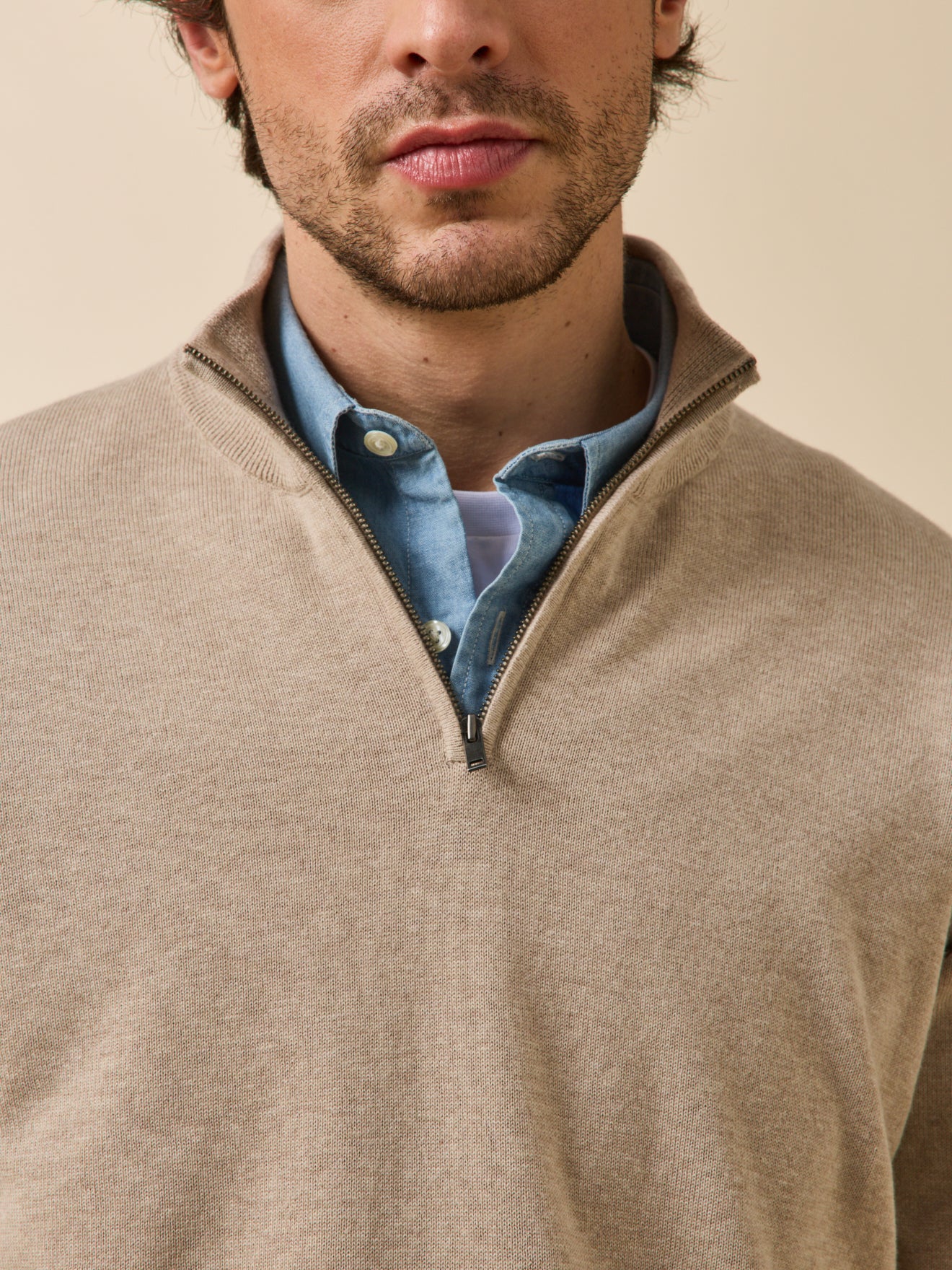 Damenpullover mit Stehkragen aus Bio-Baumwolle und Cashmere - Image 4