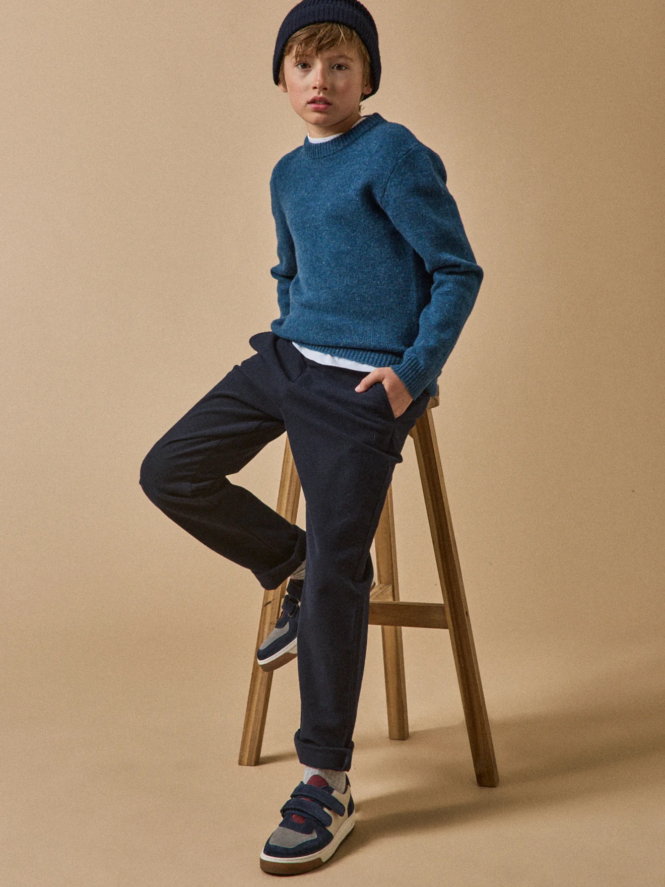 Jungenpullover aus Merino-Wolle - Image 4