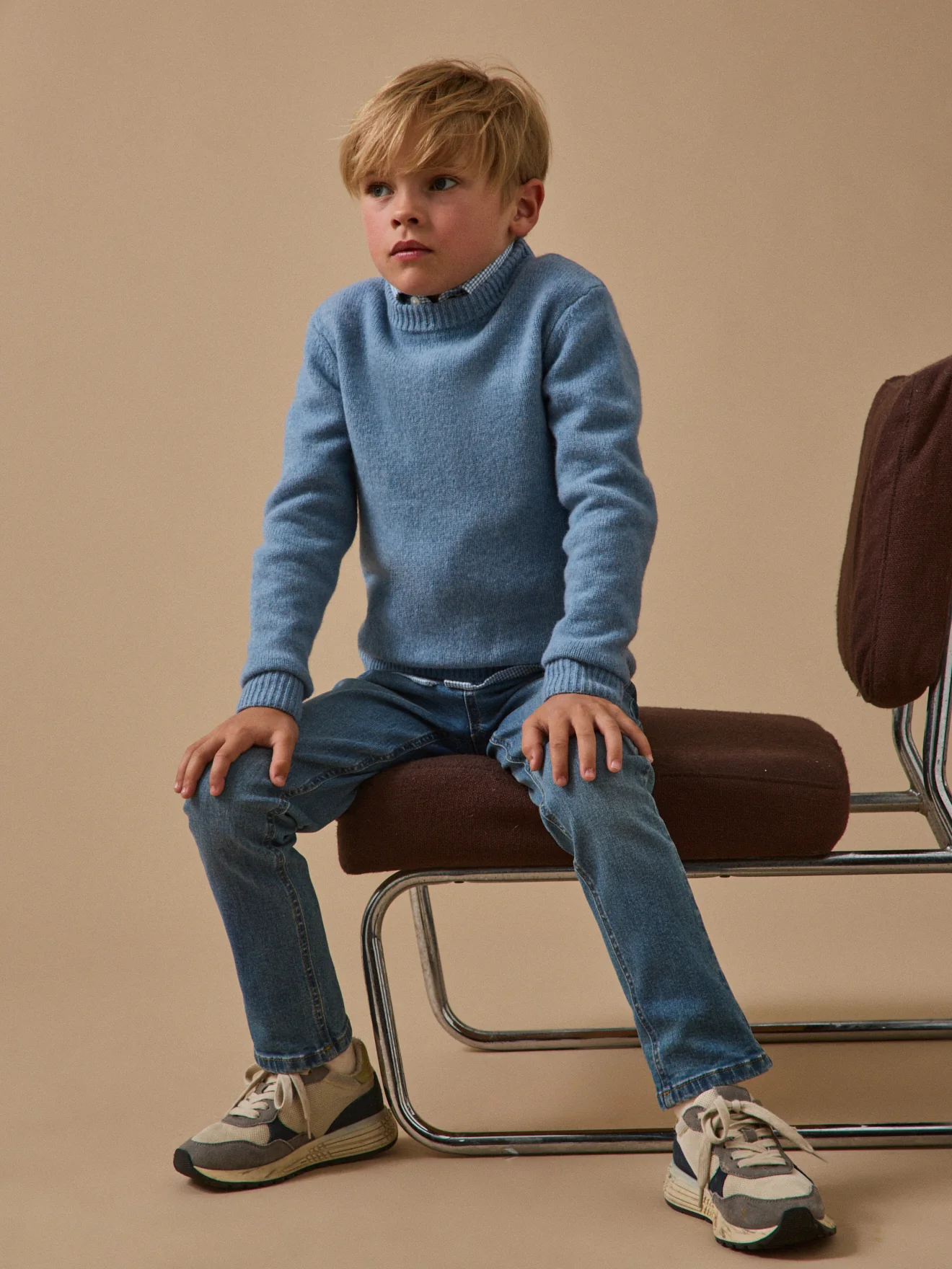Jungenpullover aus Merino-Wolle - Image 4