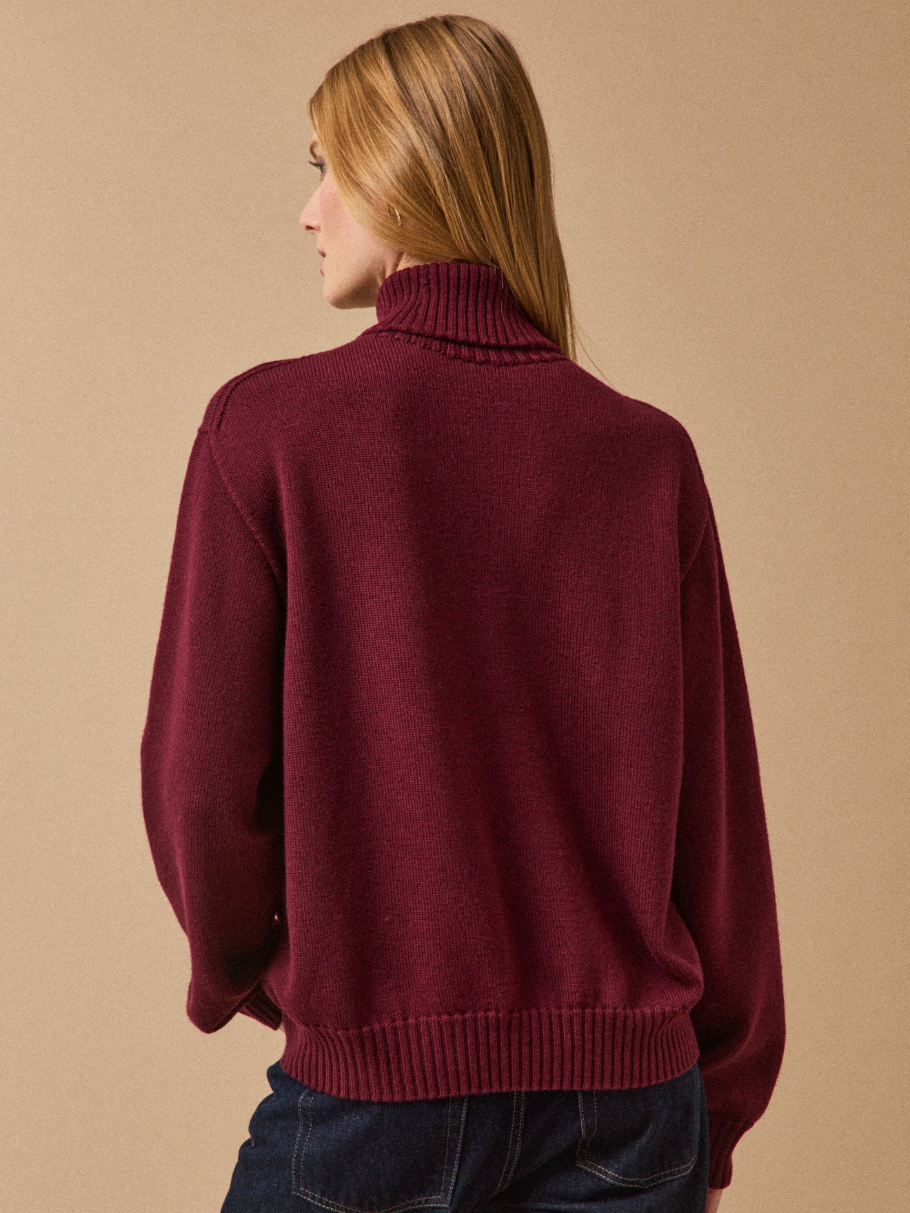 Damenpullover mit Rollkragen aus Merinowolle - Cyrillus X les 3 Tricoteurs - Image 2