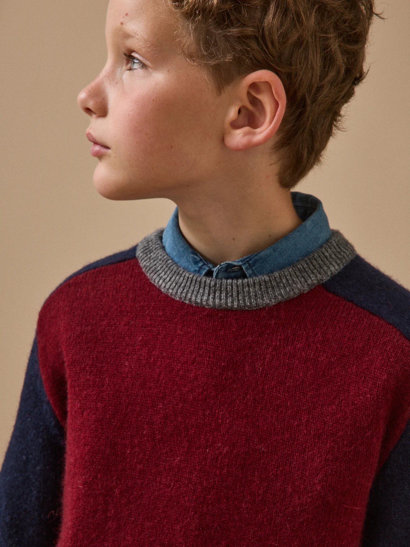 Jungenpullover aus Wolle mit Blockfarben - Image 3