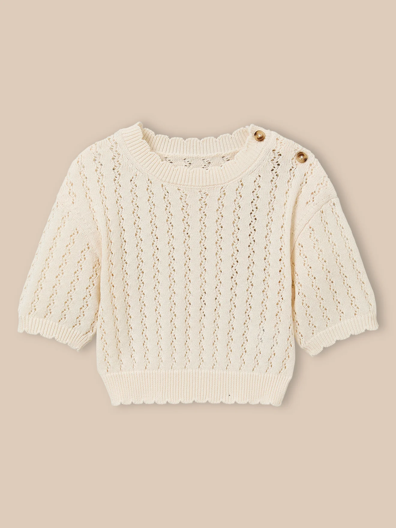 Mädchen-Häkelpullover – Kollektion « Junior »