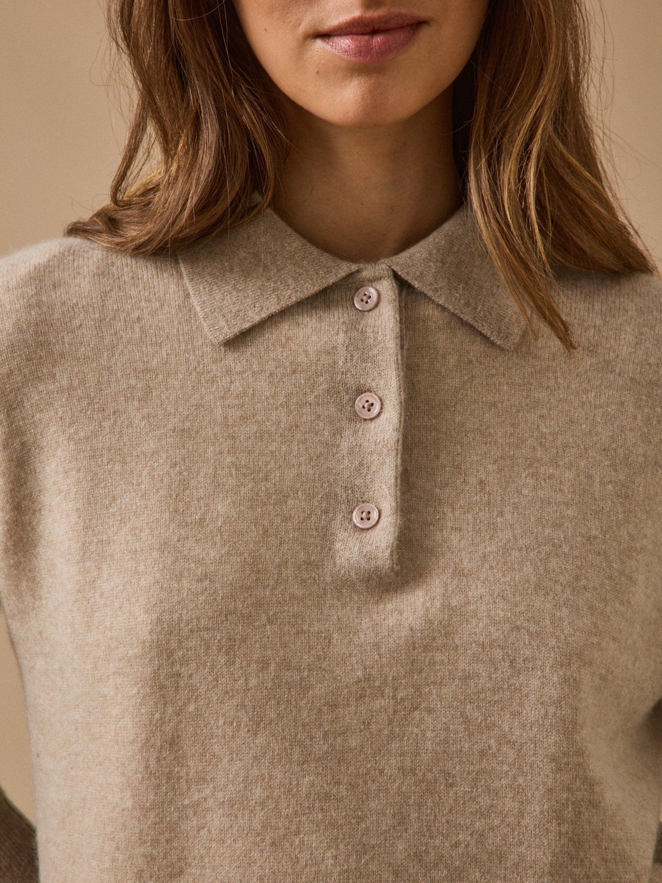 Damenpullover mit Polokragen - Cashmere-Kollektion - Image 3