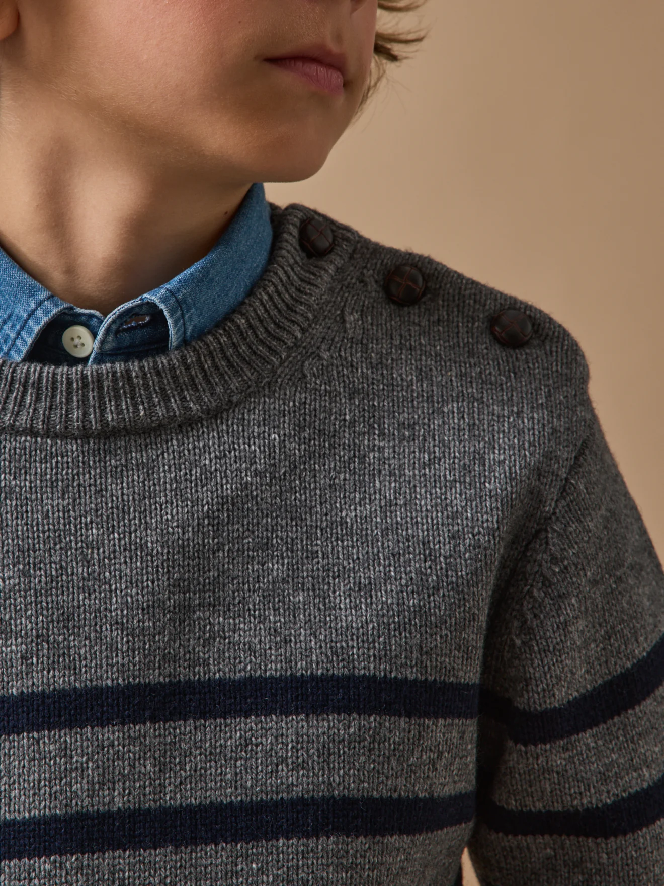 Jungenpullover im Marinelook mit hohem Wollanteil - Image 3