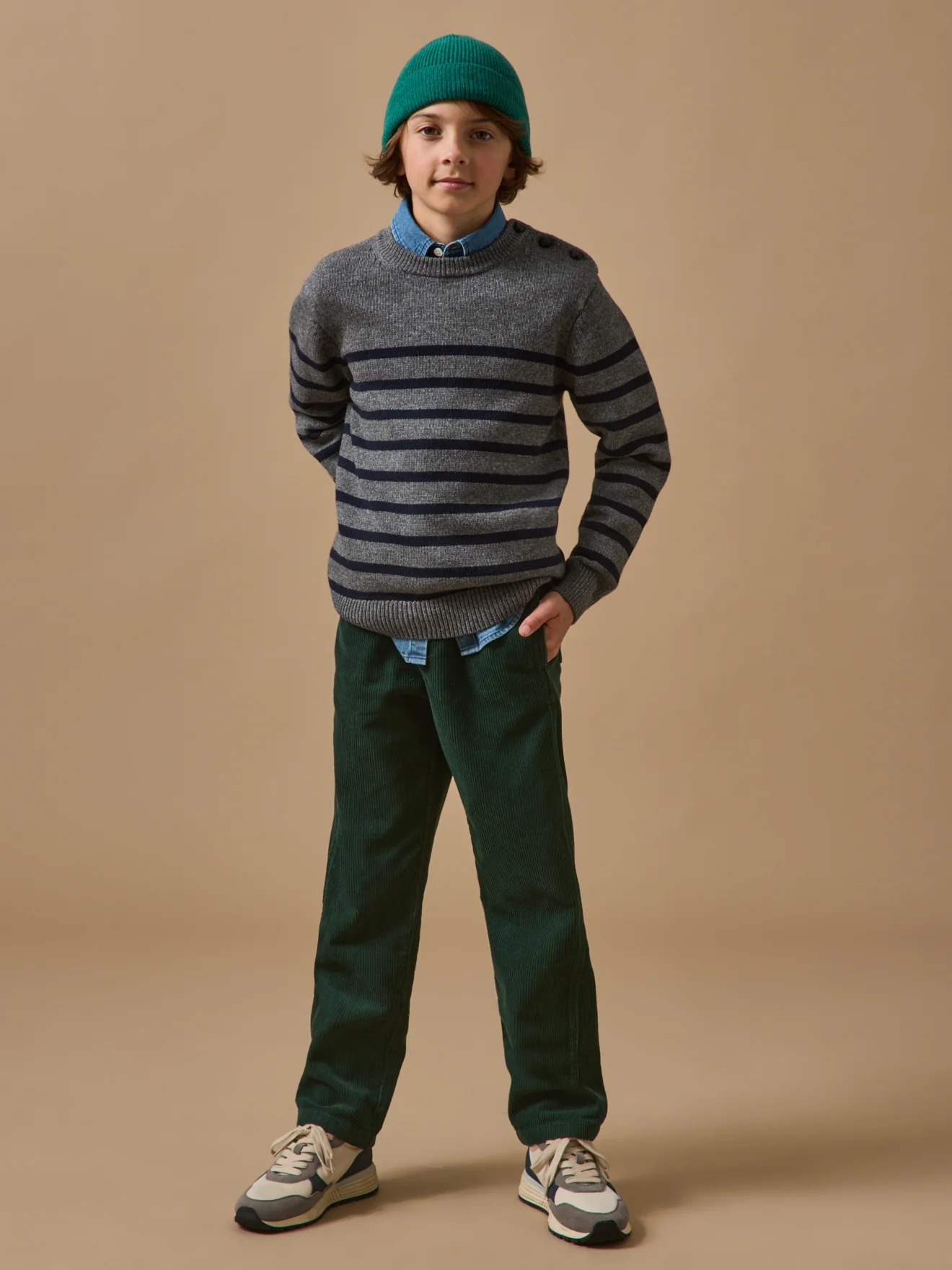 Jungenpullover im Marinelook mit hohem Wollanteil - Image 4