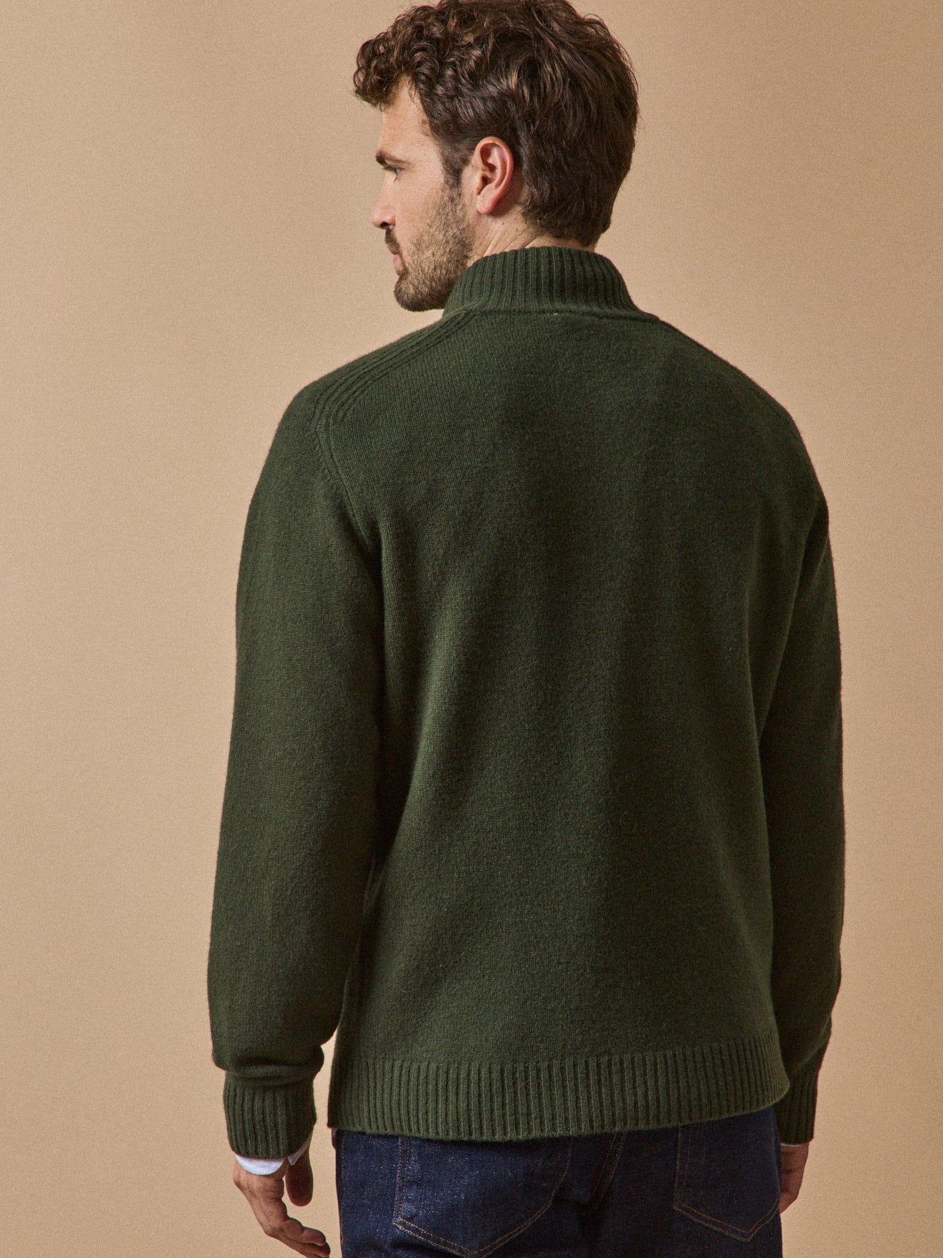 Herren-Pullover mit Stehkragen und Reißverschluss - Image 2